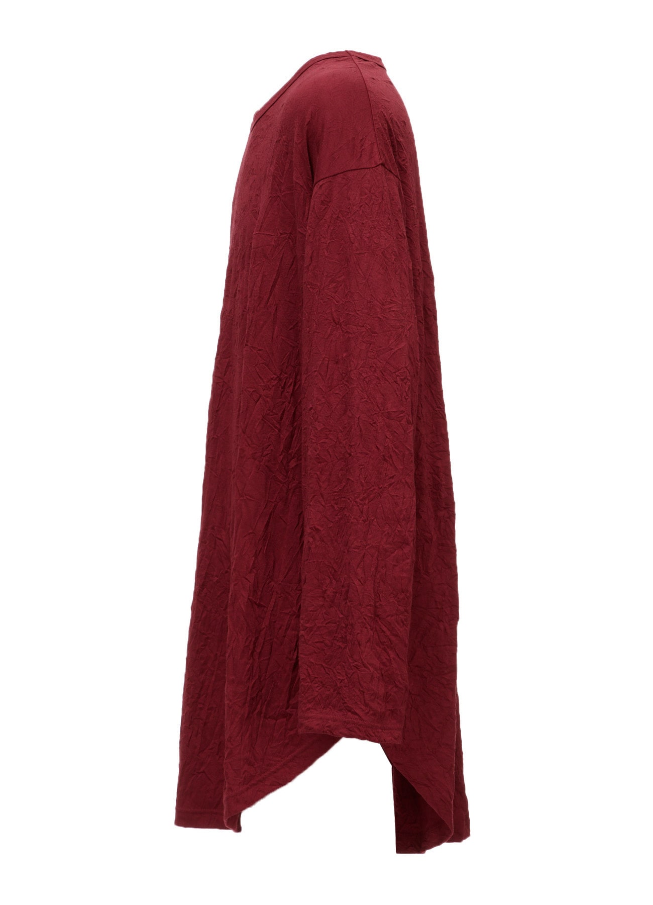 CATCH WASHER WRINKLE JERSEY ROUND HEM JUMBO LONG SLEEVED T