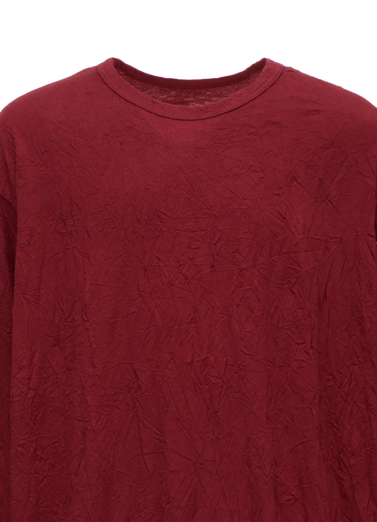CATCH WASHER WRINKLE JERSEY ROUND HEM JUMBO LONG SLEEVED T