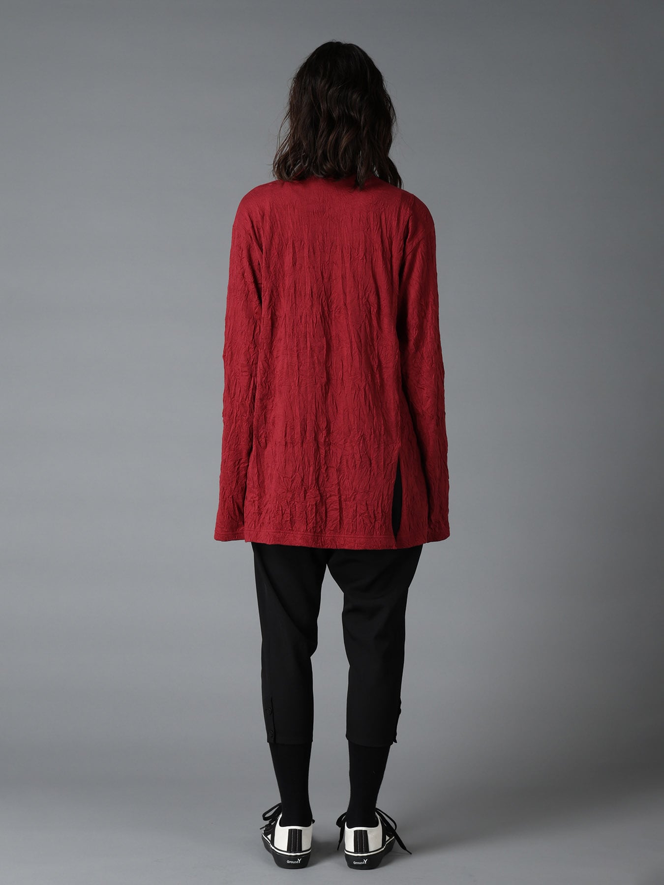 CATCH WASHER WRINKLE JERSEY MIX LONG SLEEVED T