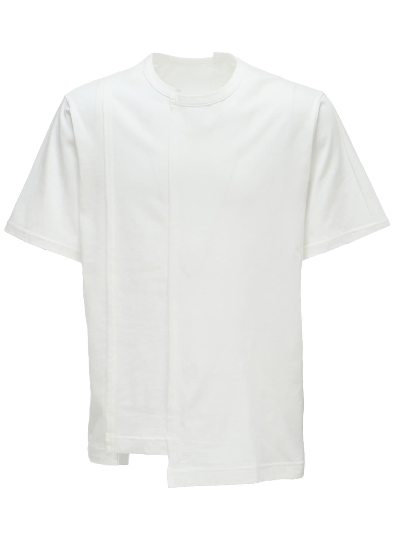 COTTON JERSEY CUT-OFF SHORT SLEEVED T