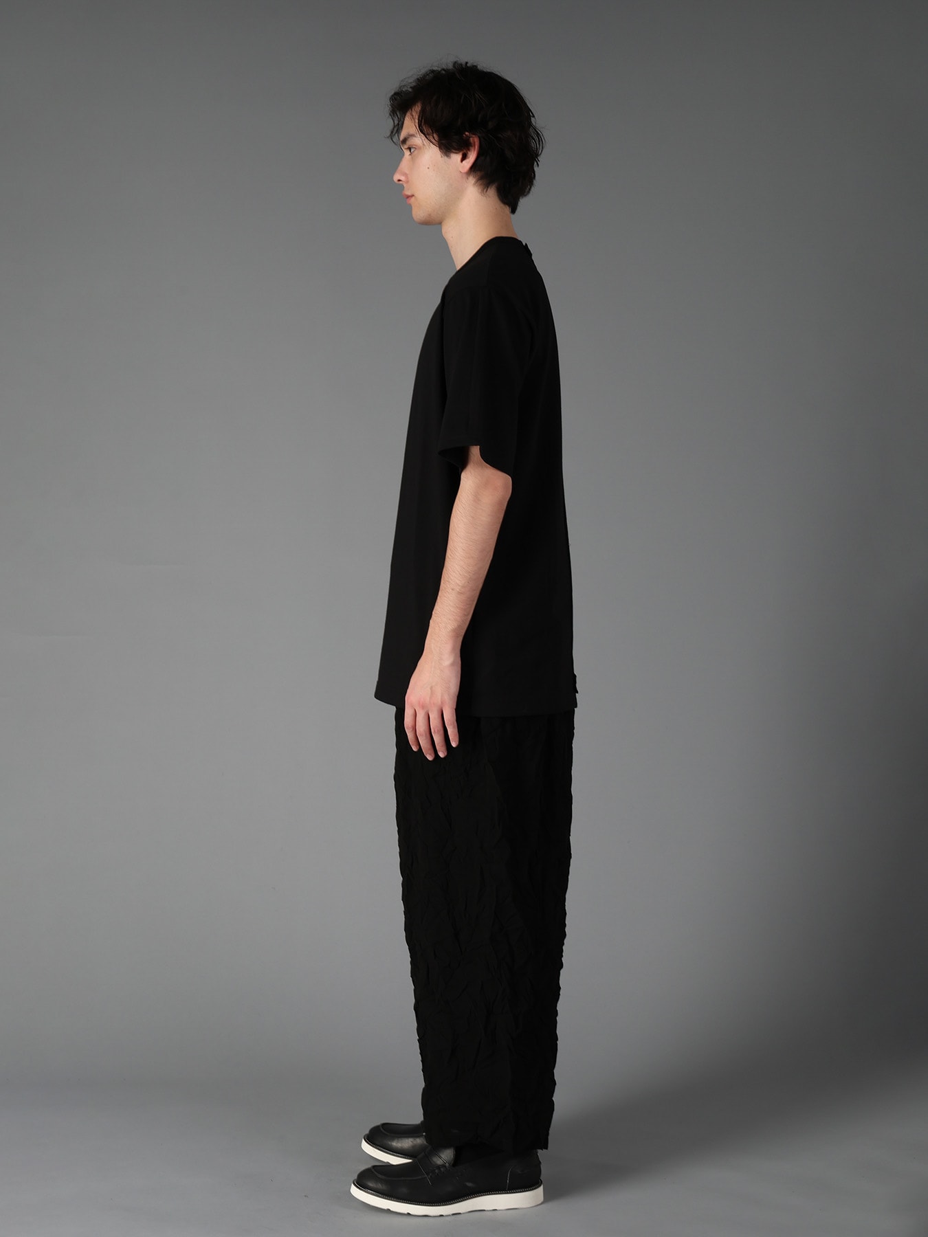 COTTON JERSEY CUT-OFF SHORT SLEEVED T