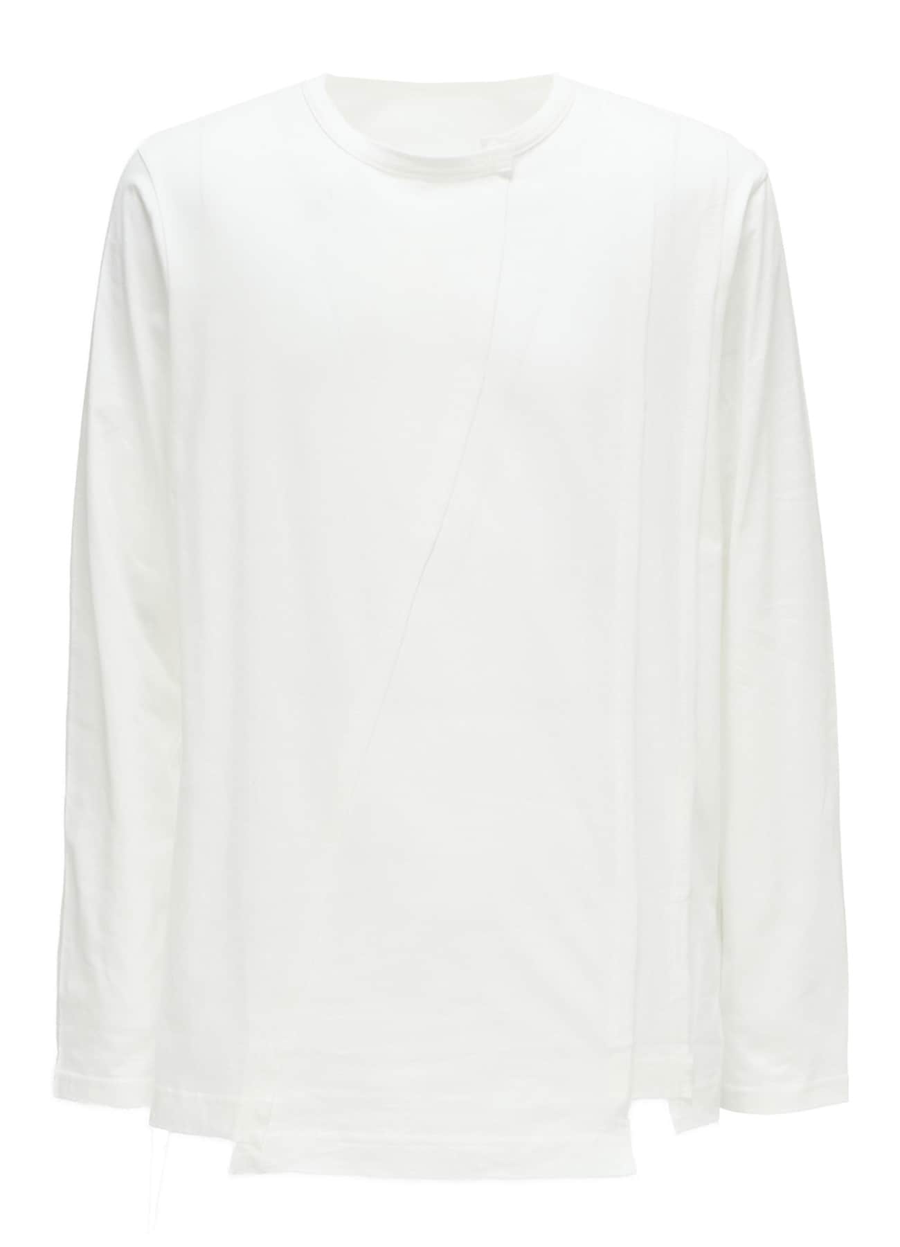 COTTON JERSEY CUT-OFF LONG SLEEVED T