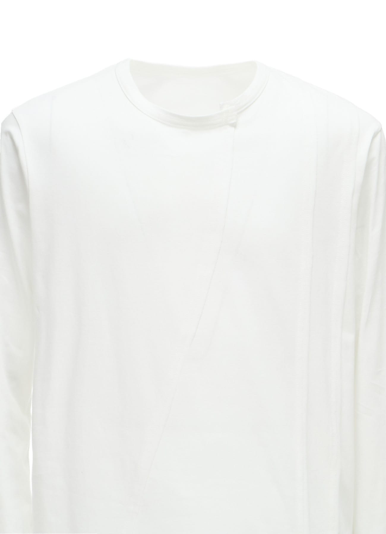 COTTON JERSEY CUT-OFF LONG SLEEVED T