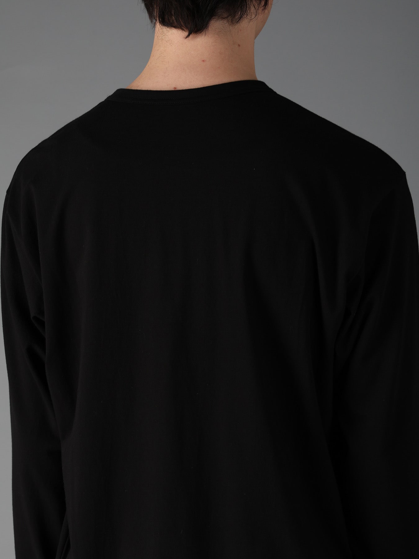 COTTON JERSEY CUT-OFF LONG SLEEVED T