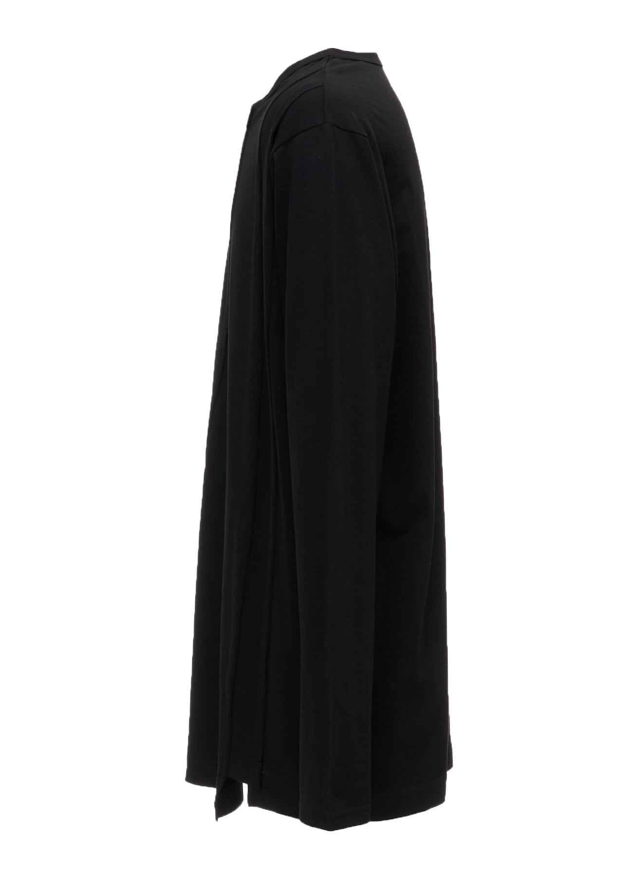 COTTON JERSEY CUT-OFF LONG SLEEVED T