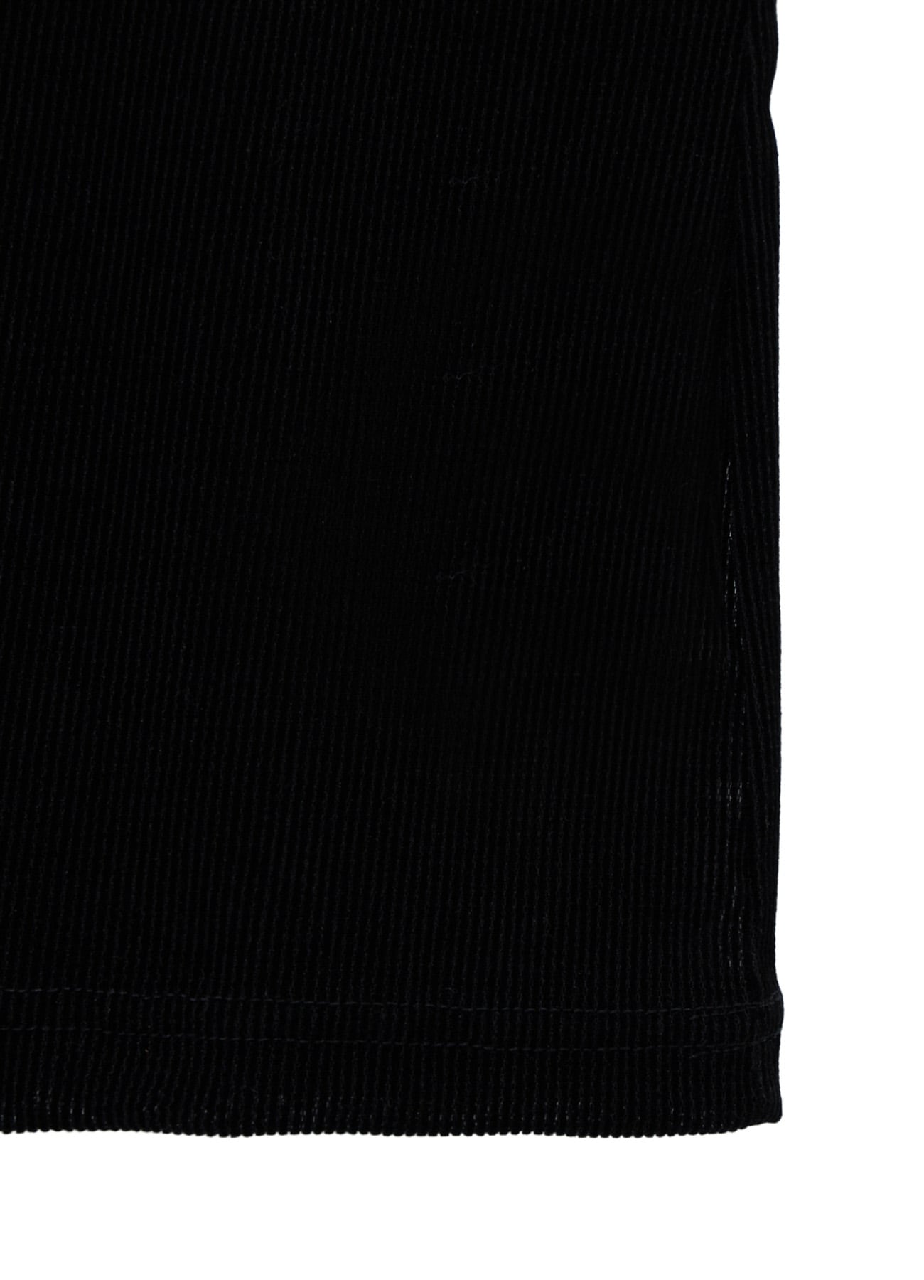 FLOCKED STRIPE ELBOW-CUT TULLE