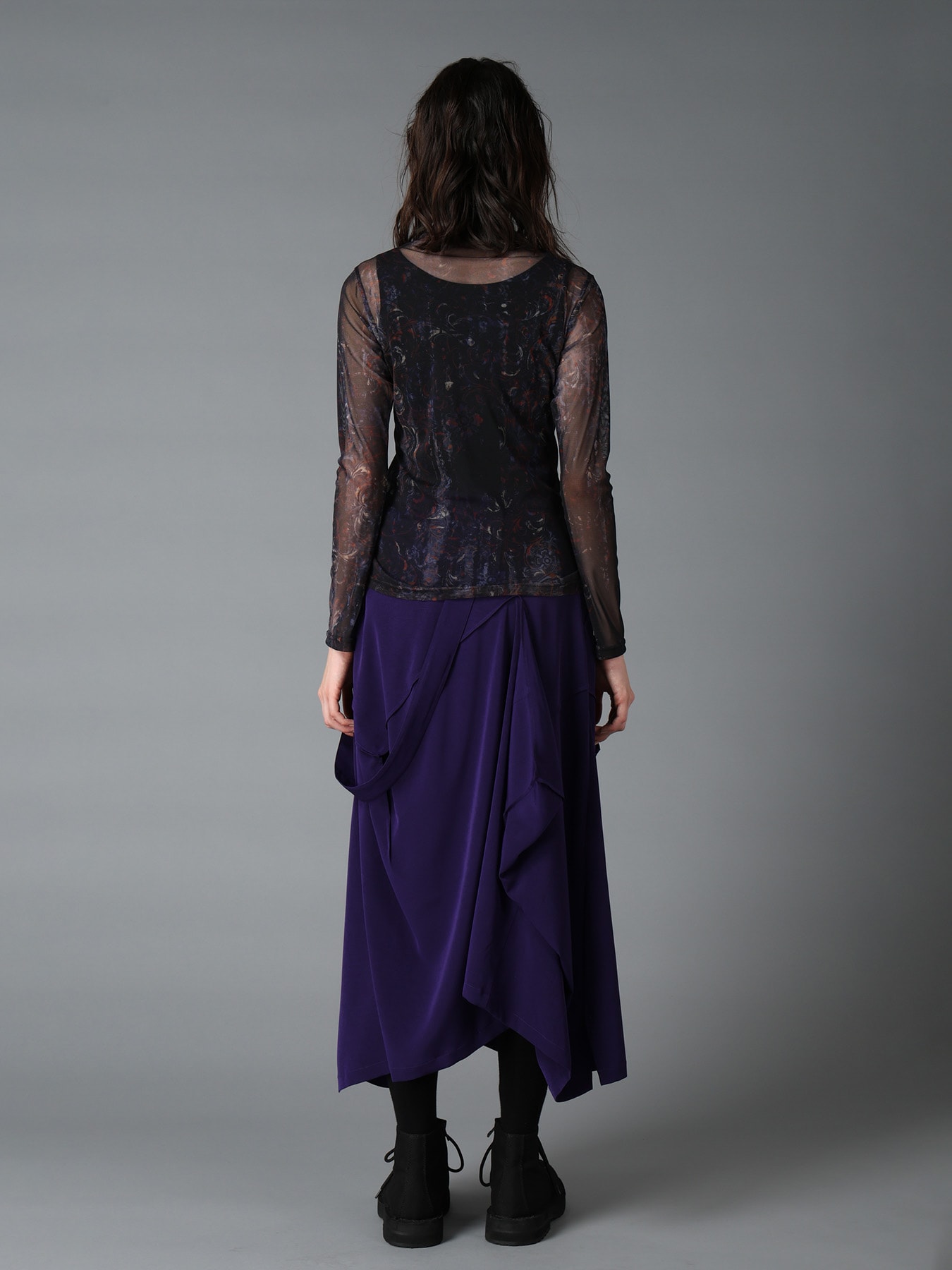 PAISLEY HIGH NECK SOFT TULLE