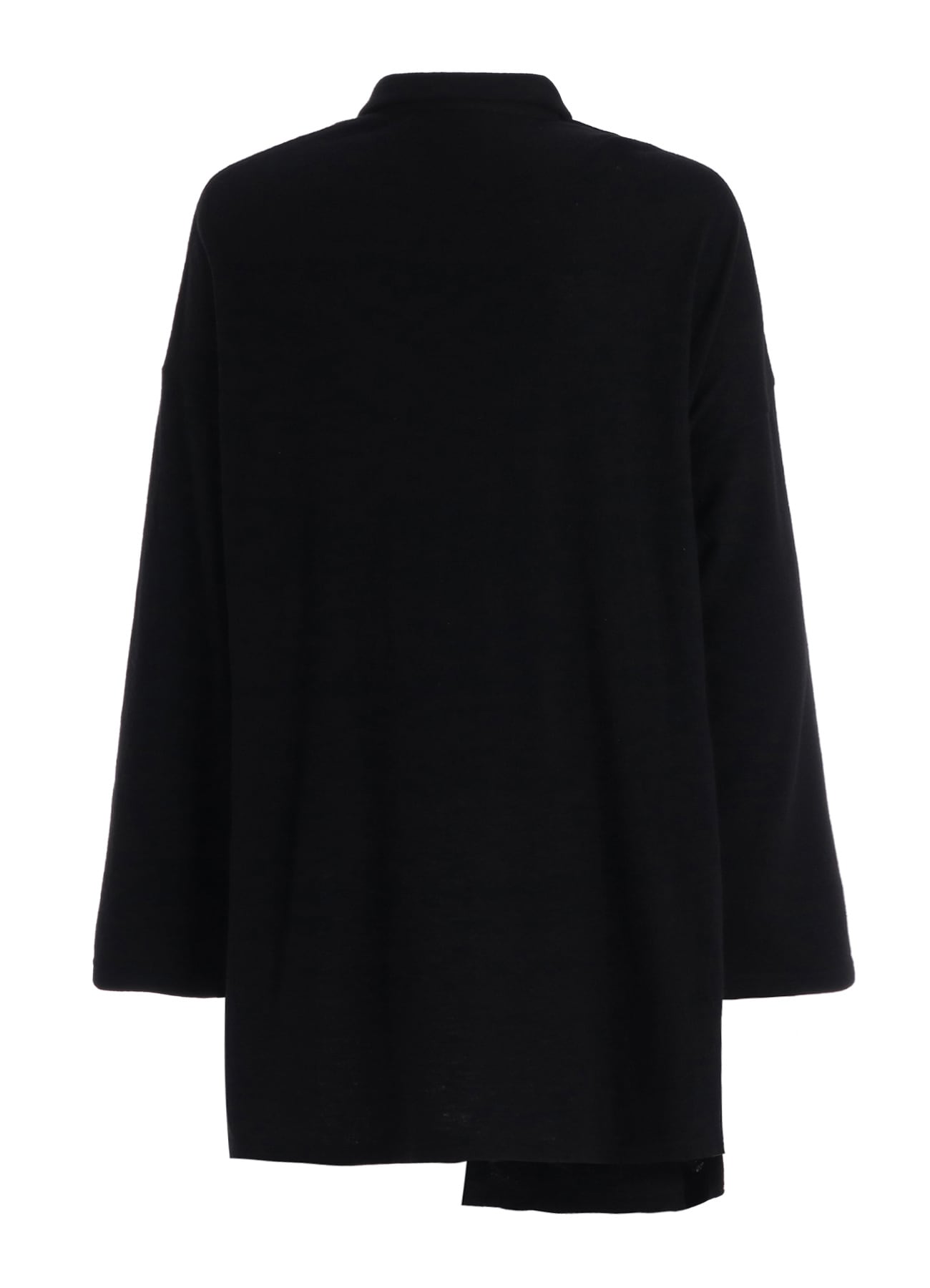 AIRY FEATHERY RIGHT-SIDE DRAPE SHIRT