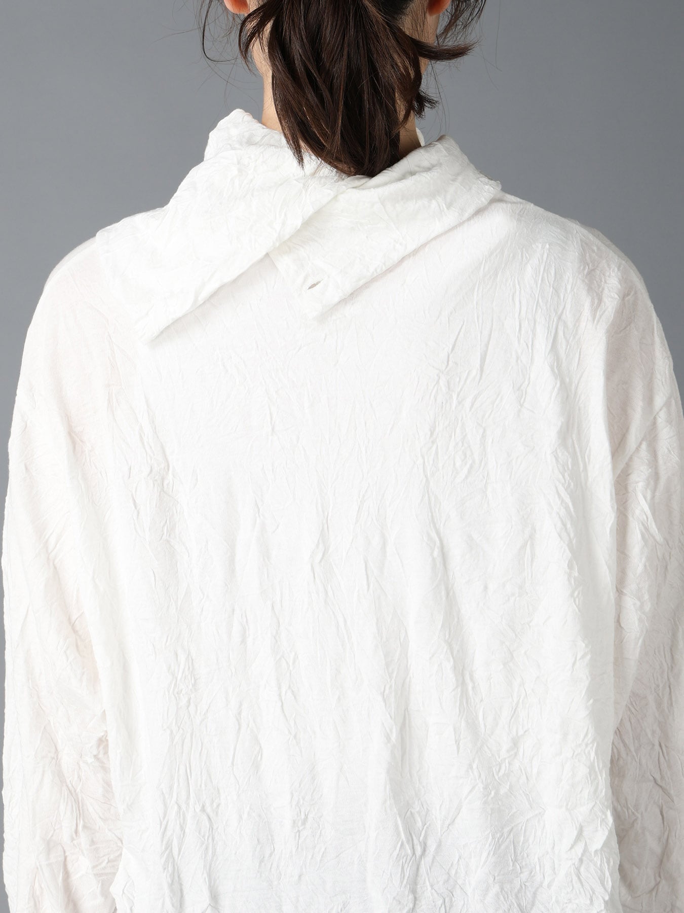CATCH WASHER WRINKLE JERSEY TURTLENECK LONG SLEEVED T-SHIRT