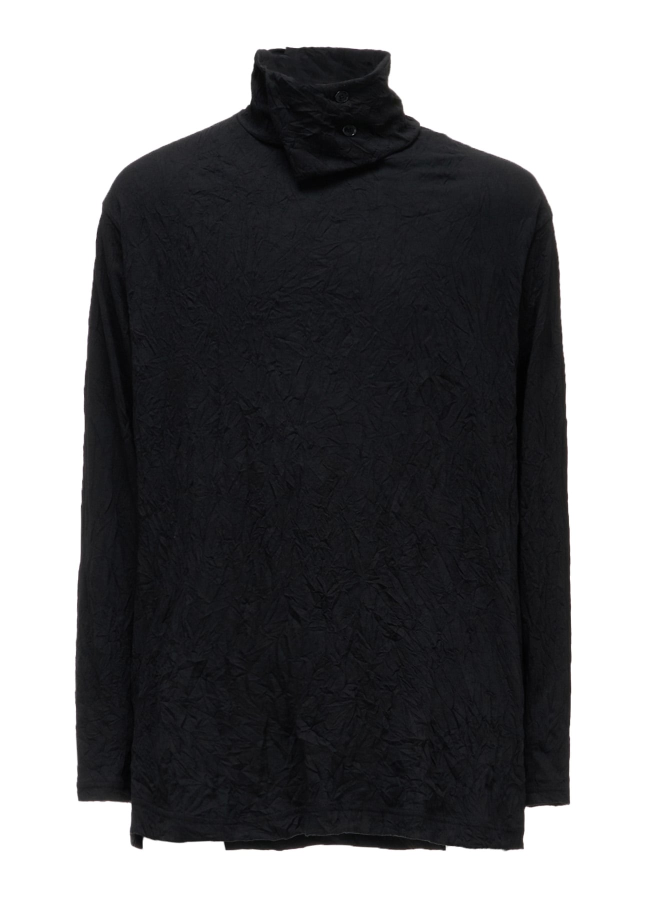 CATCH WASHER WRINKLE JERSEY TURTLENECK LONG SLEEVED T-SHIRT