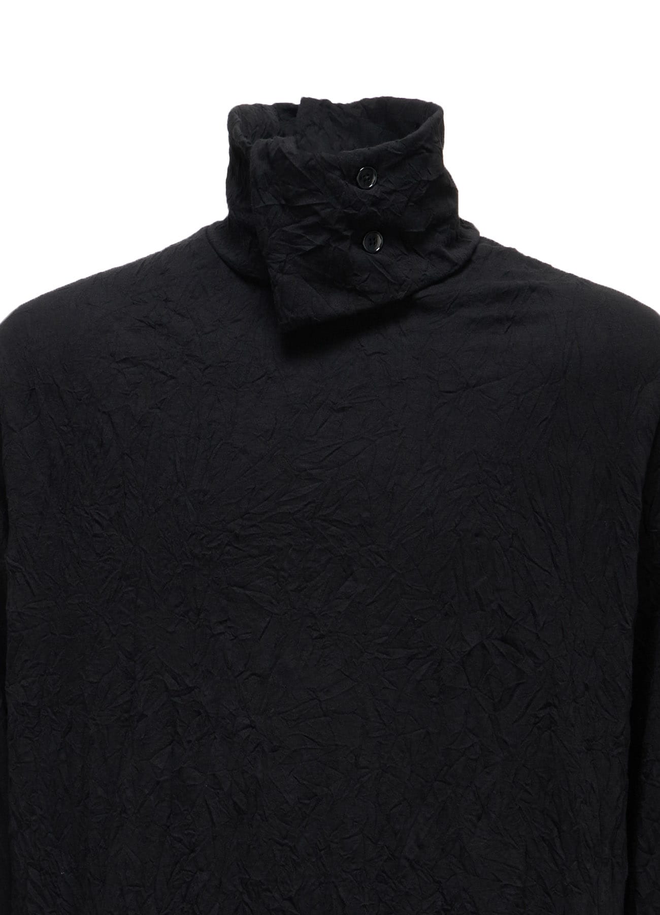 CATCH WASHER WRINKLE JERSEY TURTLENECK LONG SLEEVED T-SHIRT