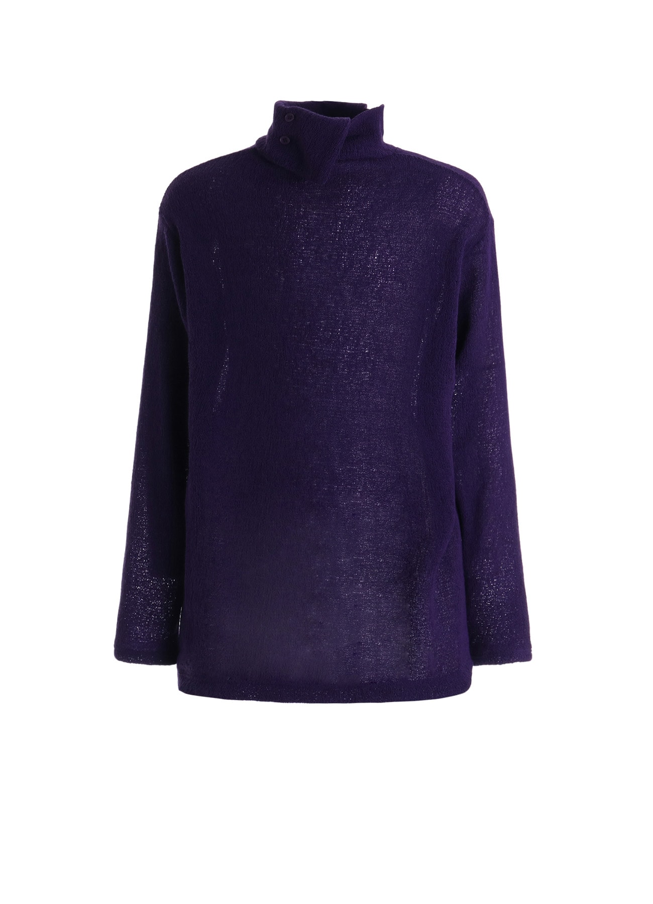 SPIDER WEB KNIT TURTLENECK LONG-SLEEVED T