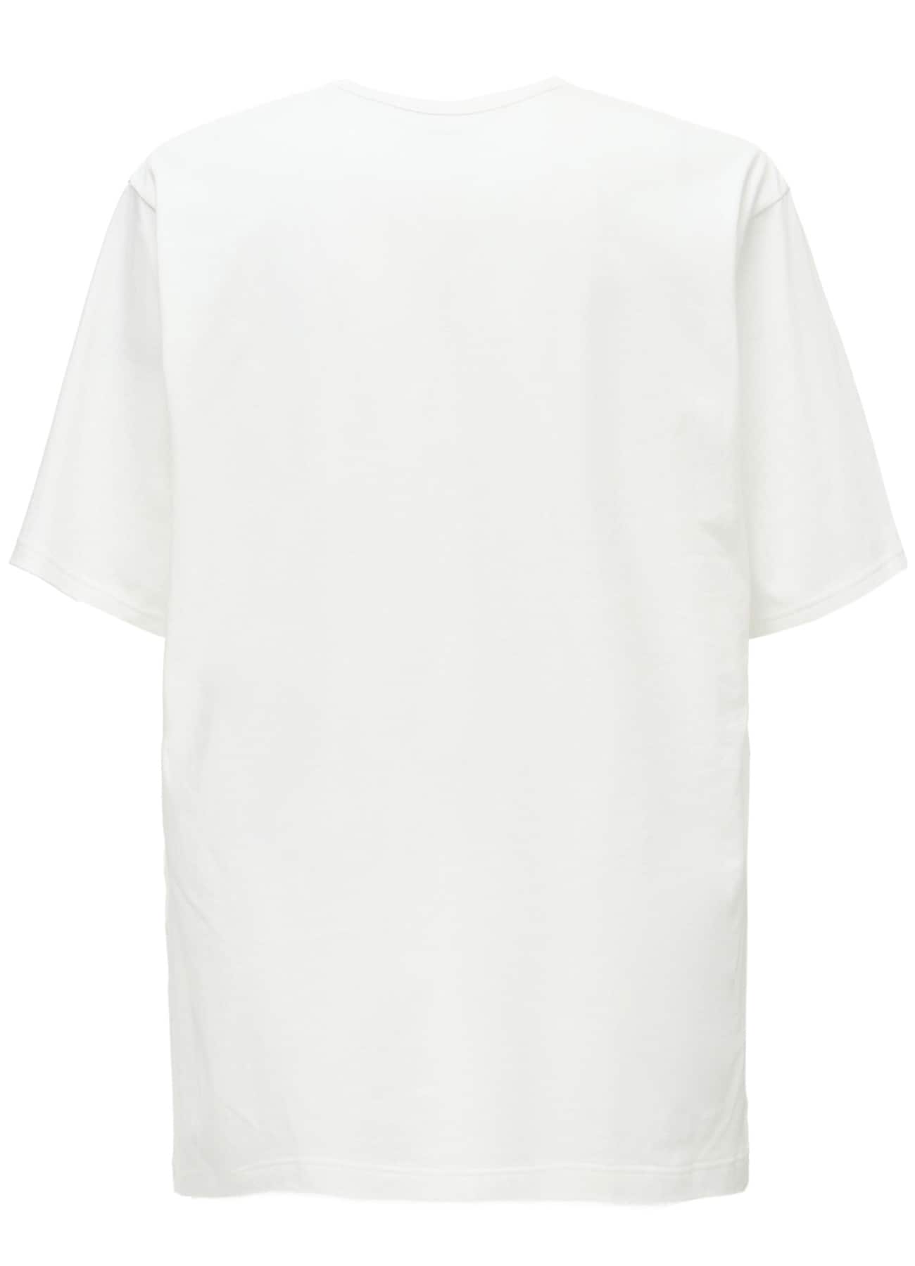 COTTON JERSEY FRONT SLIT COLLAR SHORT SLEEVED T