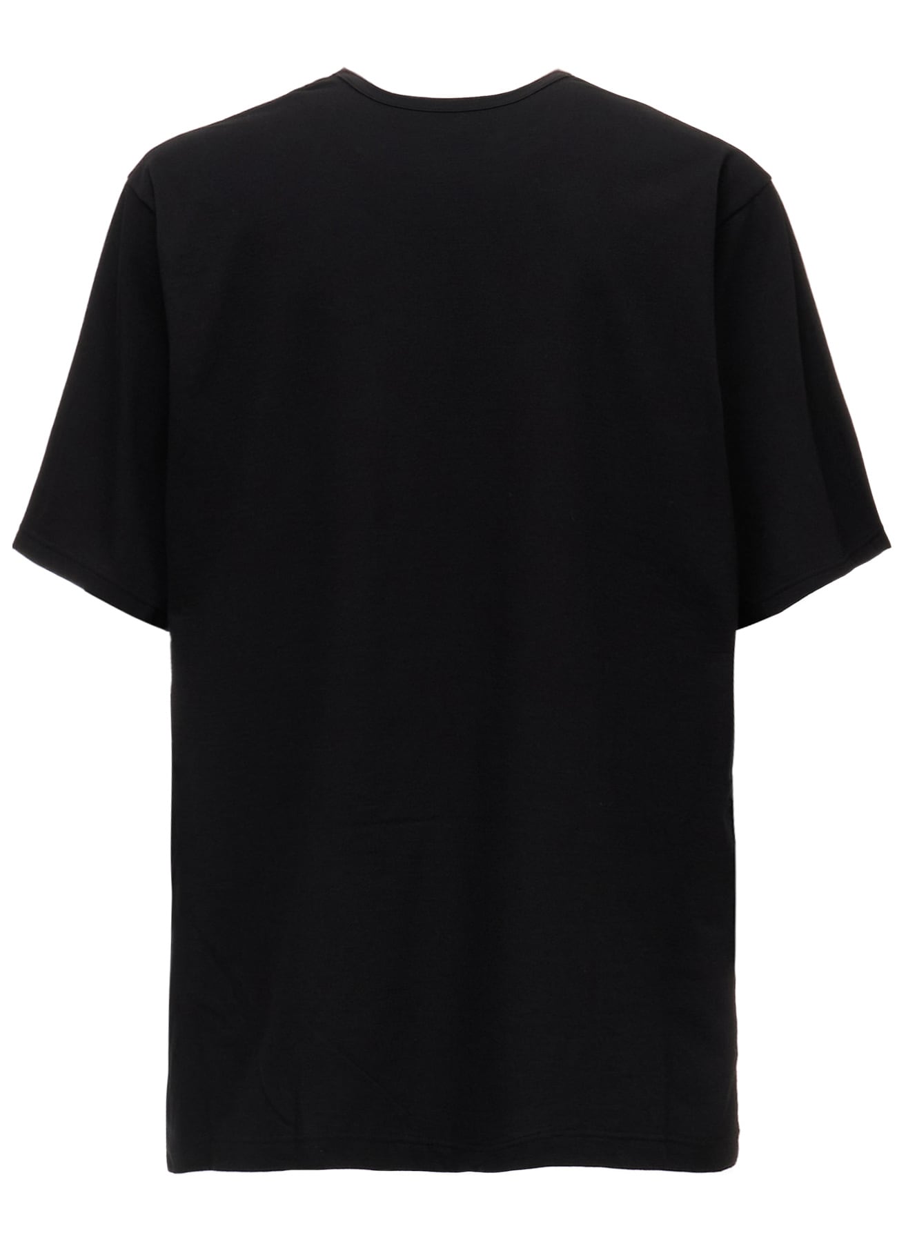 COTTON JERSEY FRONT SLIT COLLAR SHORT SLEEVED T