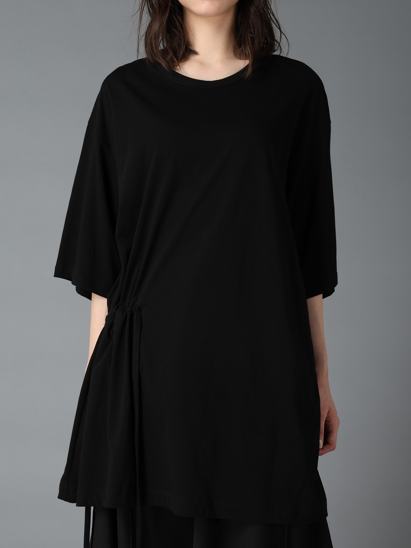 ULTIMA JERSEY SIDE GATHERED T