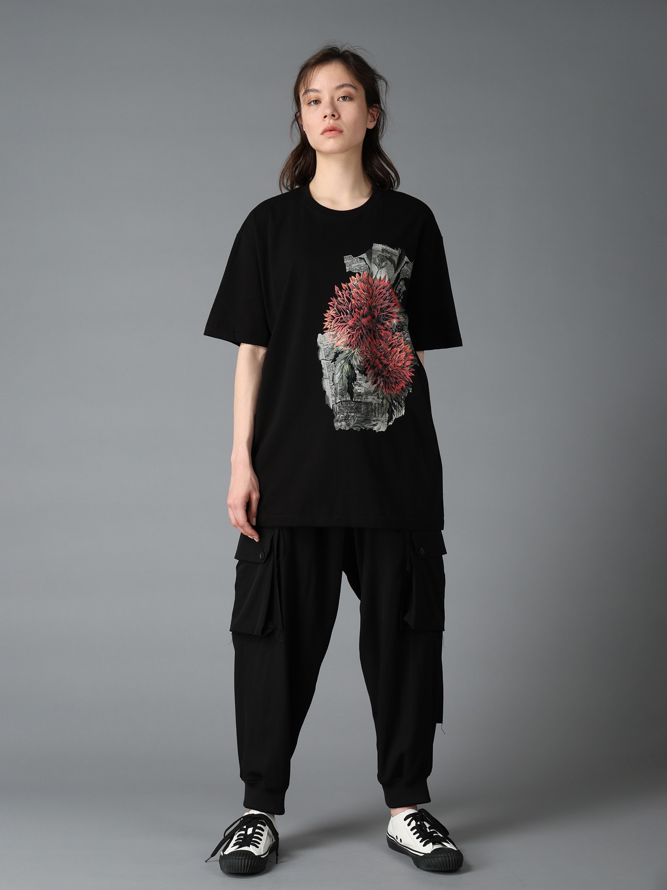 JERSEY RED DAHLIA T-SHIRT