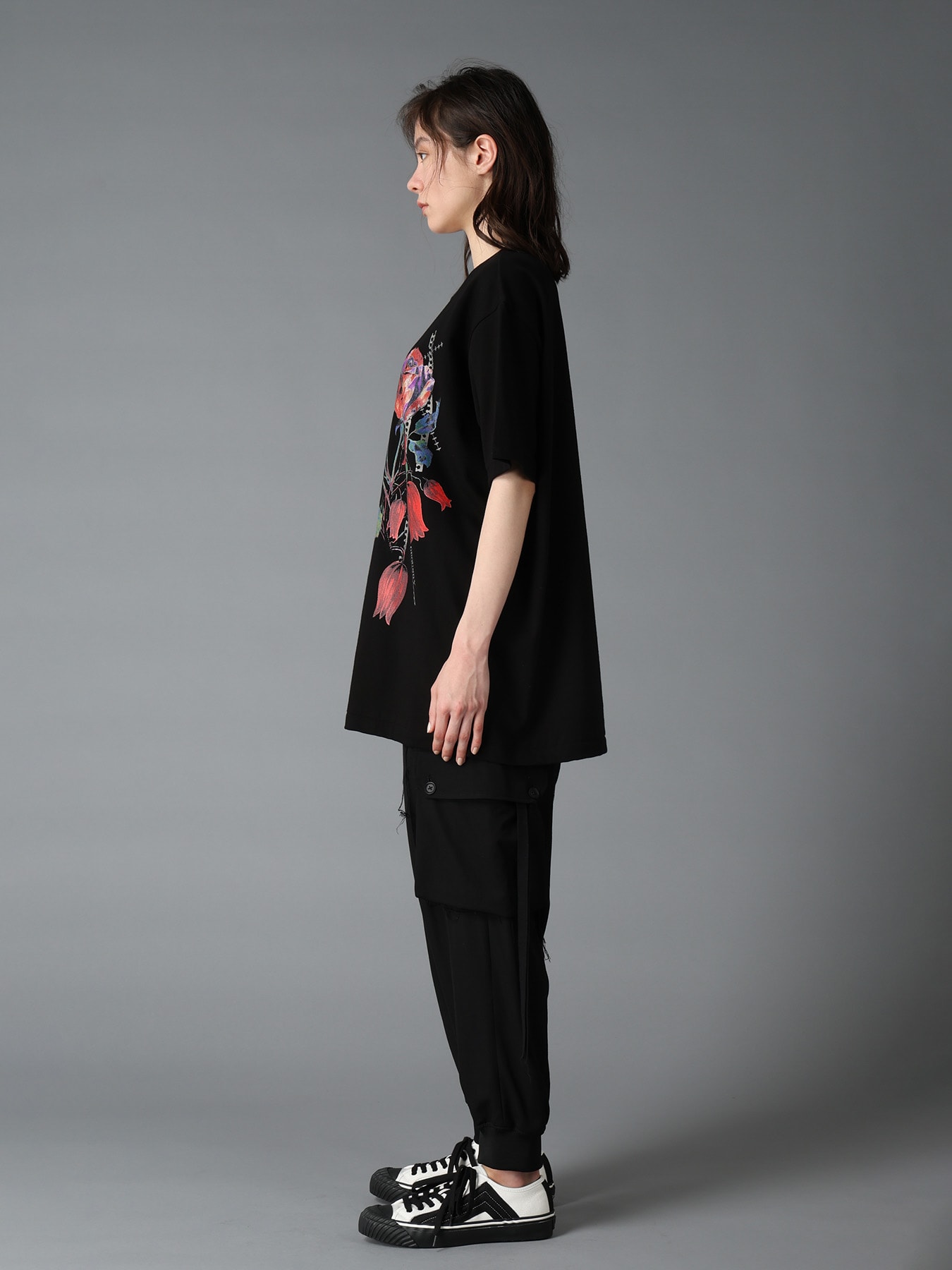 JERSEY ROSE AND TULIP T-SHIRT