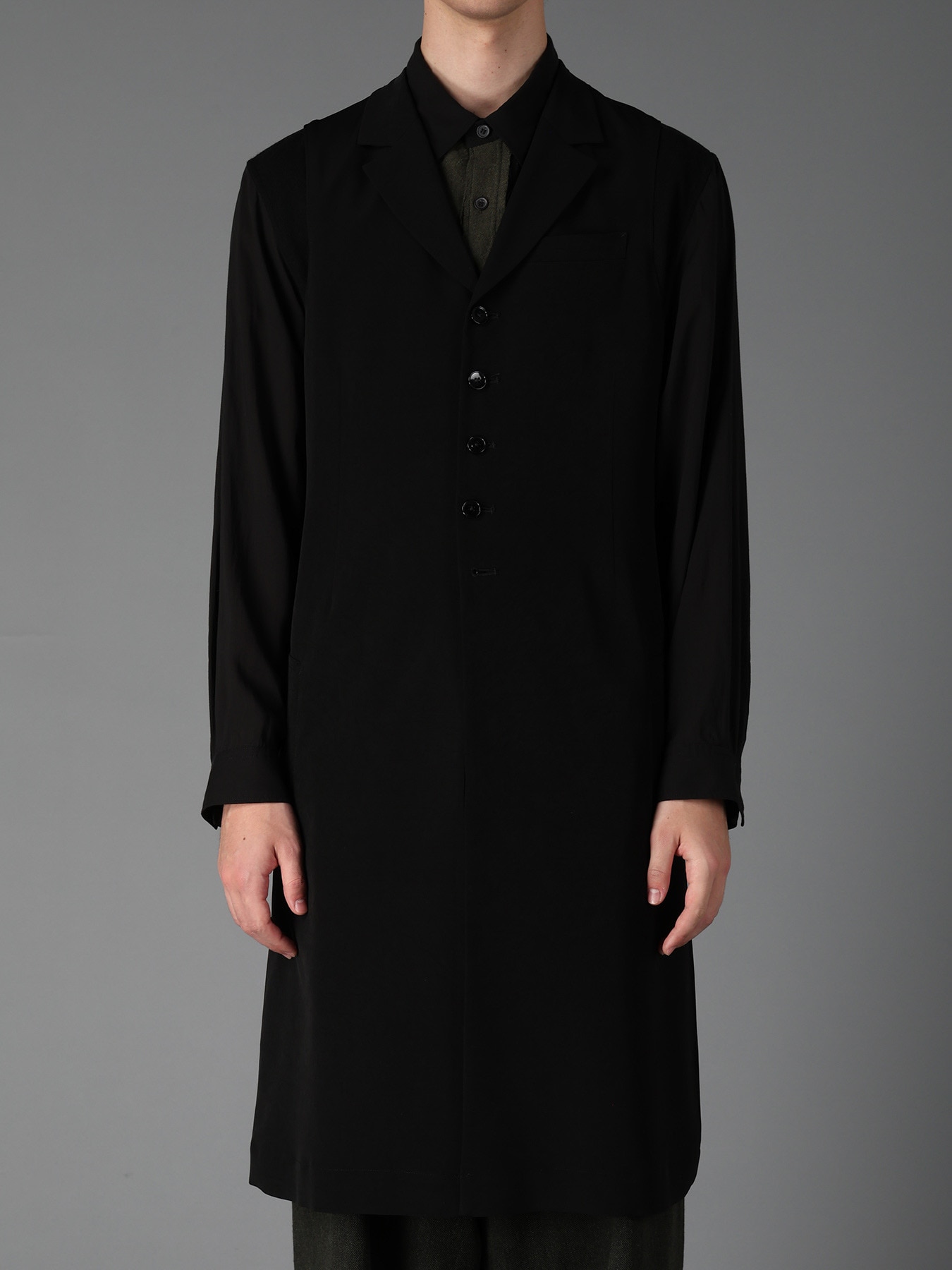CREPE de CHINE SINGLE LONG VEST