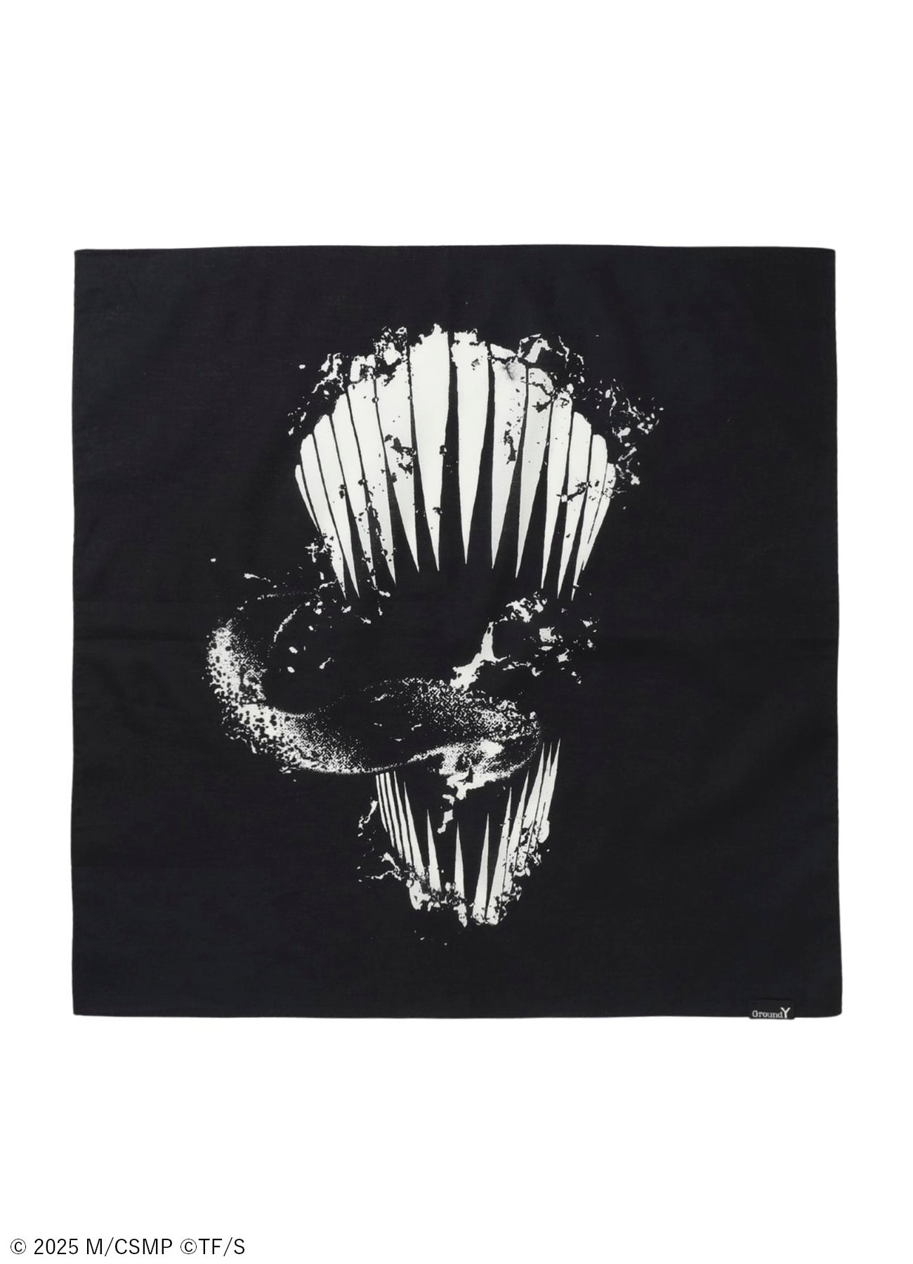 【Pre-Order】Ground Y×CHAINSAW MAN Collaborate Collection CHAINSAW MAN TEETH HANDKERCHIEF