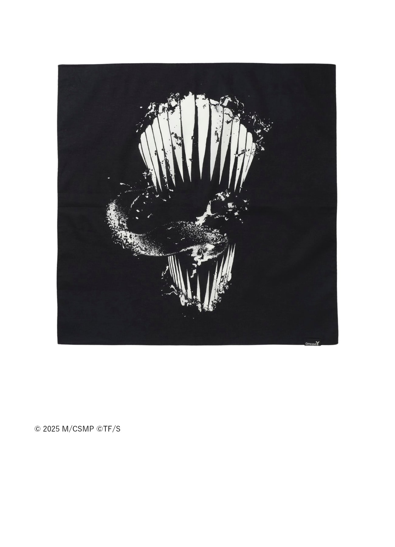 【Pre-Order】Ground Y×CHAINSAW MAN Collaborate Collection CHAINSAW MAN TEETH HANDKERCHIEF