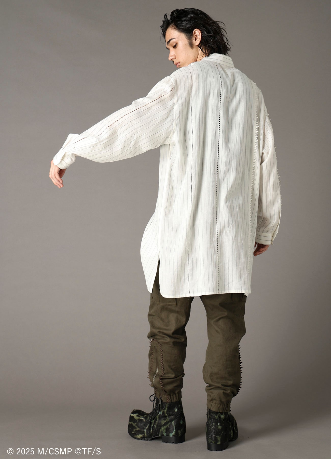 【Pre-Order】Ground Y×CHAINSAW MAN Collaborate Collection CHAINSAW STRIPE SHIRT
