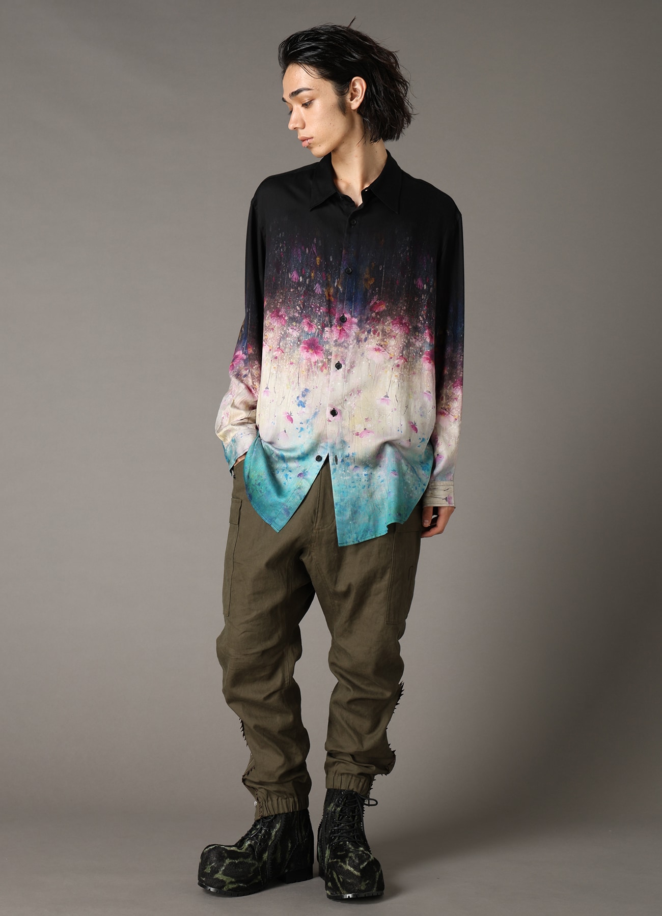 【Pre-Order】Ground Y×CHAINSAW MAN Collaborate Collection FLOWER GRAPHIC SHIRT
