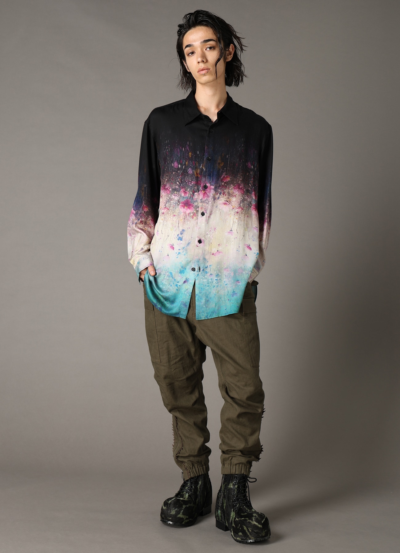 【Pre-Order】Ground Y×CHAINSAW MAN Collaborate Collection FLOWER GRAPHIC SHIRT