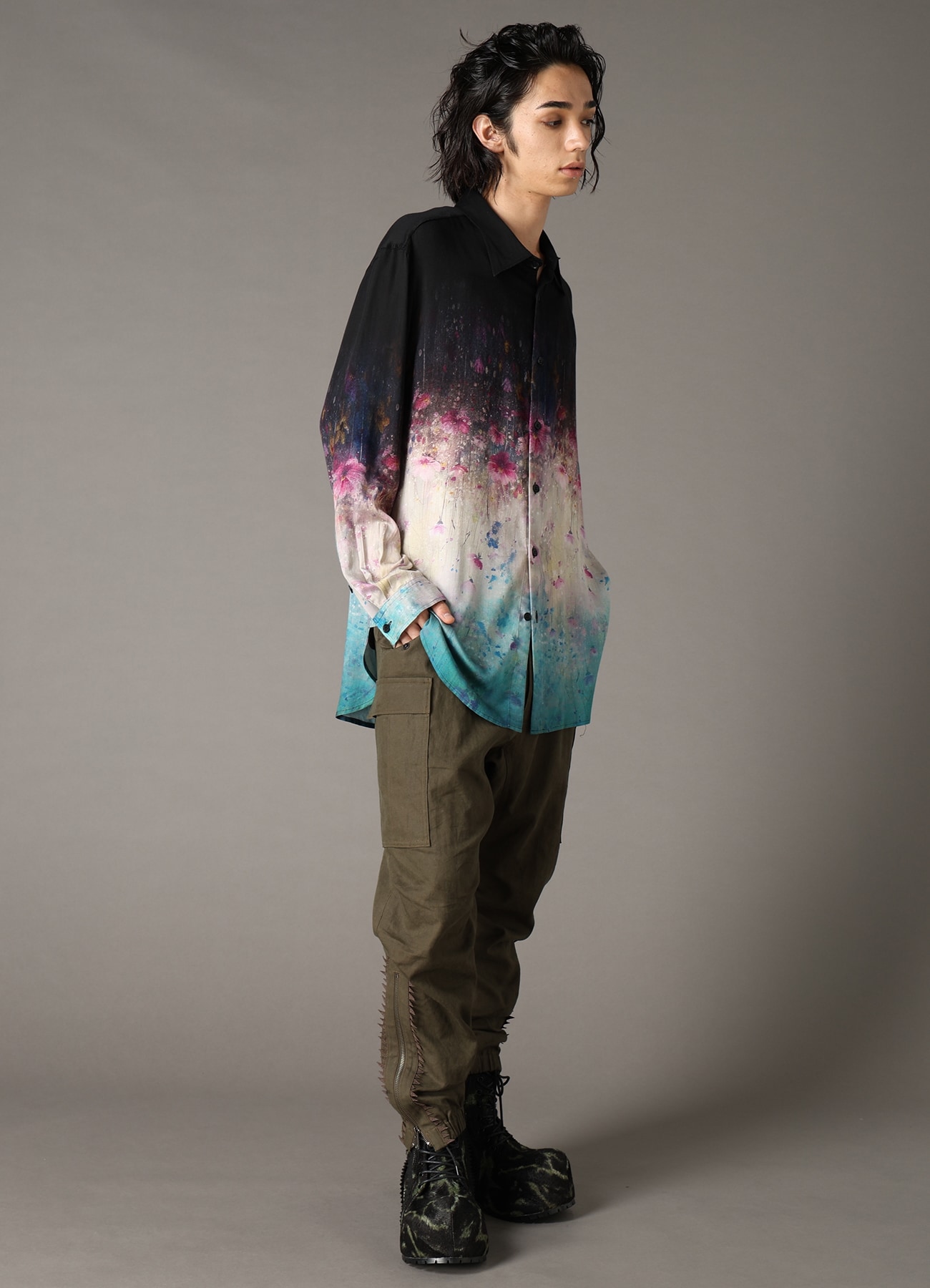 【Pre-Order】Ground Y×CHAINSAW MAN Collaborate Collection FLOWER GRAPHIC SHIRT