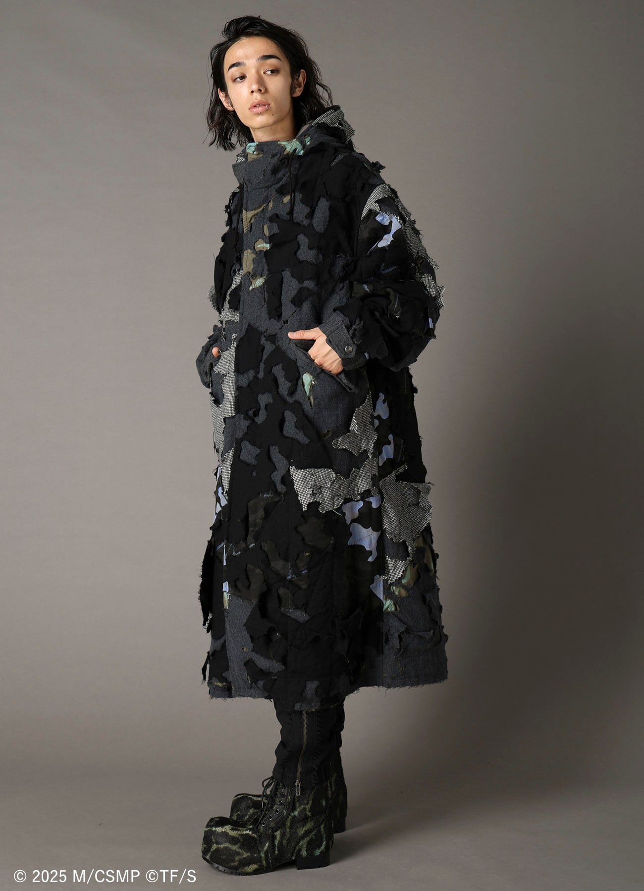【Pre-Order】Ground Y×CHAINSAW MAN Collaborate Collection EXPLOSION CAMOUFLAGE FOODET COAT