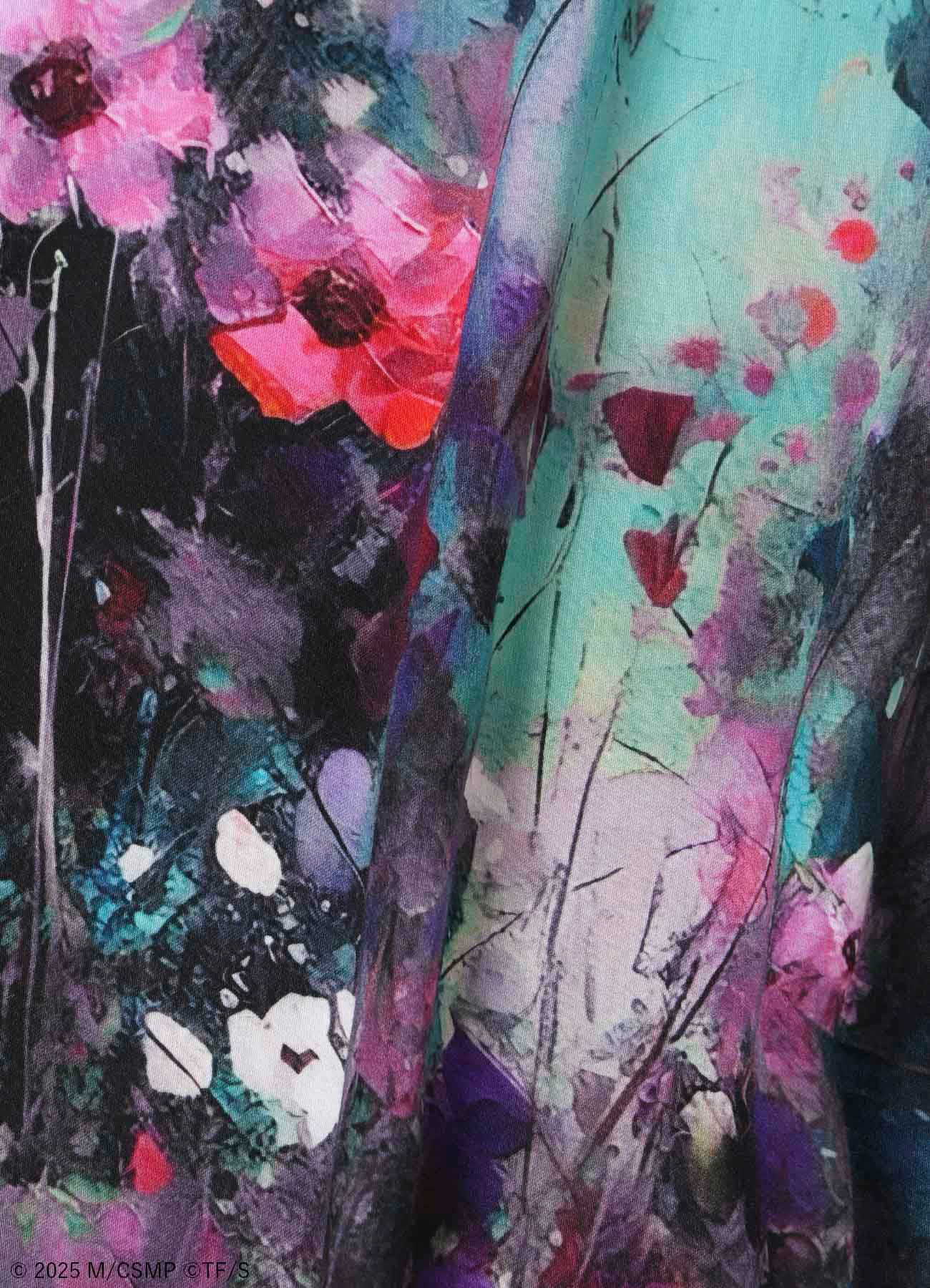 【Pre-Order】Ground Y×CHAINSAW MAN Collaborate Collection FLOWER AND BOMB GRAPHIC DRESS