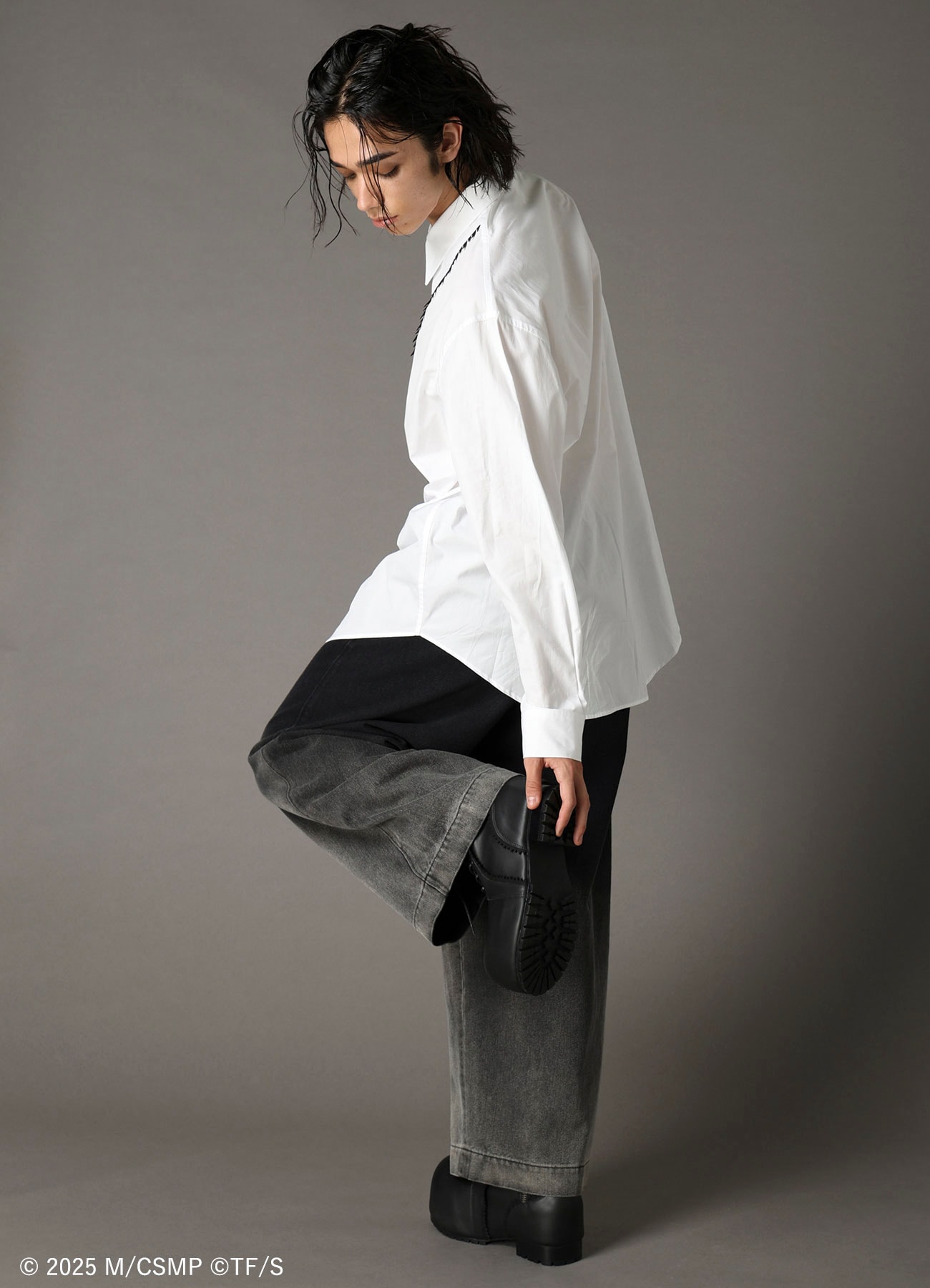 【Pre-Order】Ground Y×CHAINSAW MAN Collaborate Collection CHAINSAW LEATHER PLATFORM SHOES