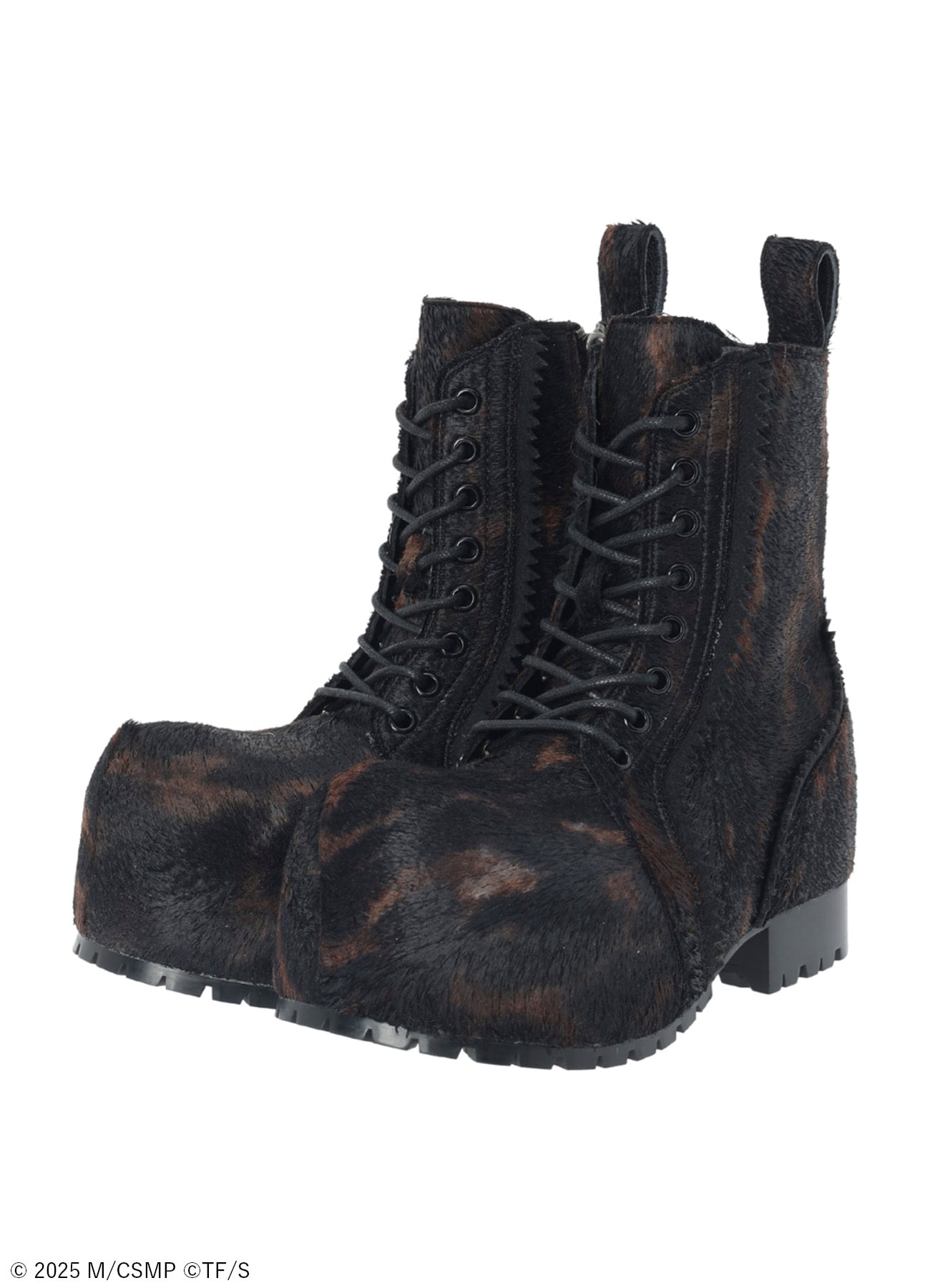 【Pre-Order】Ground Y×CHAINSAW MAN Collaborate Collection CHAINSAW HAIR CALF PLATFORM SHOES