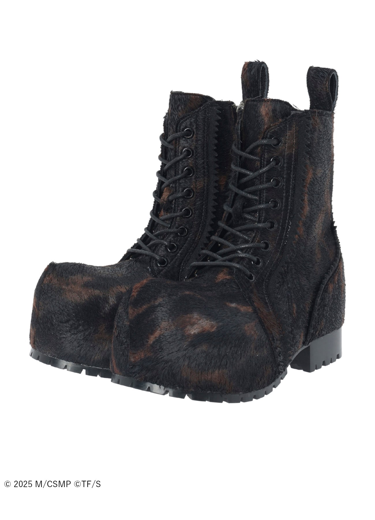 【Pre-Order】Ground Y×CHAINSAW MAN Collaborate Collection CHAINSAW HAIR CALF PLATFORM SHOES