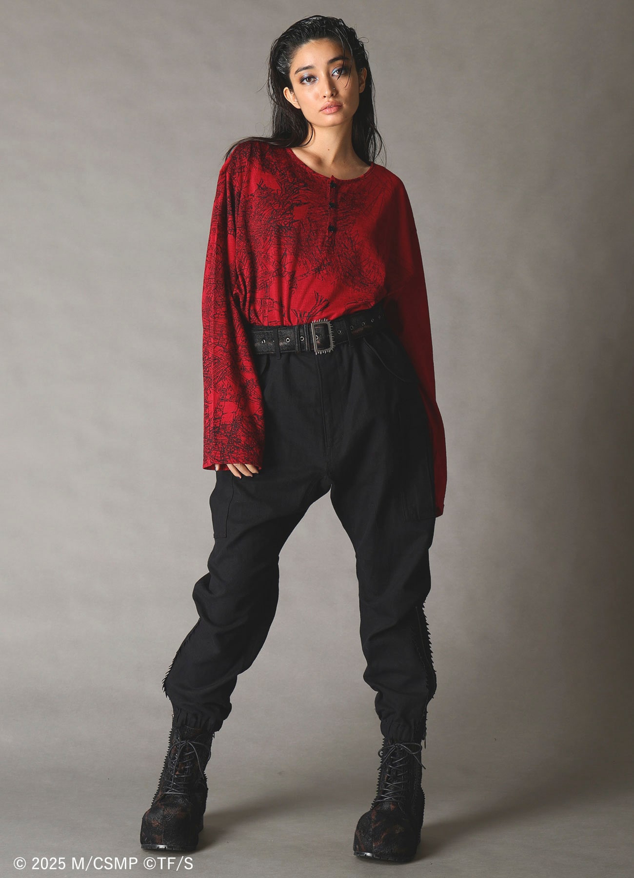 【Pre-Order】Ground Y×CHAINSAW MAN Collaborate Collection CHAINSAW HAIR CALF BELT