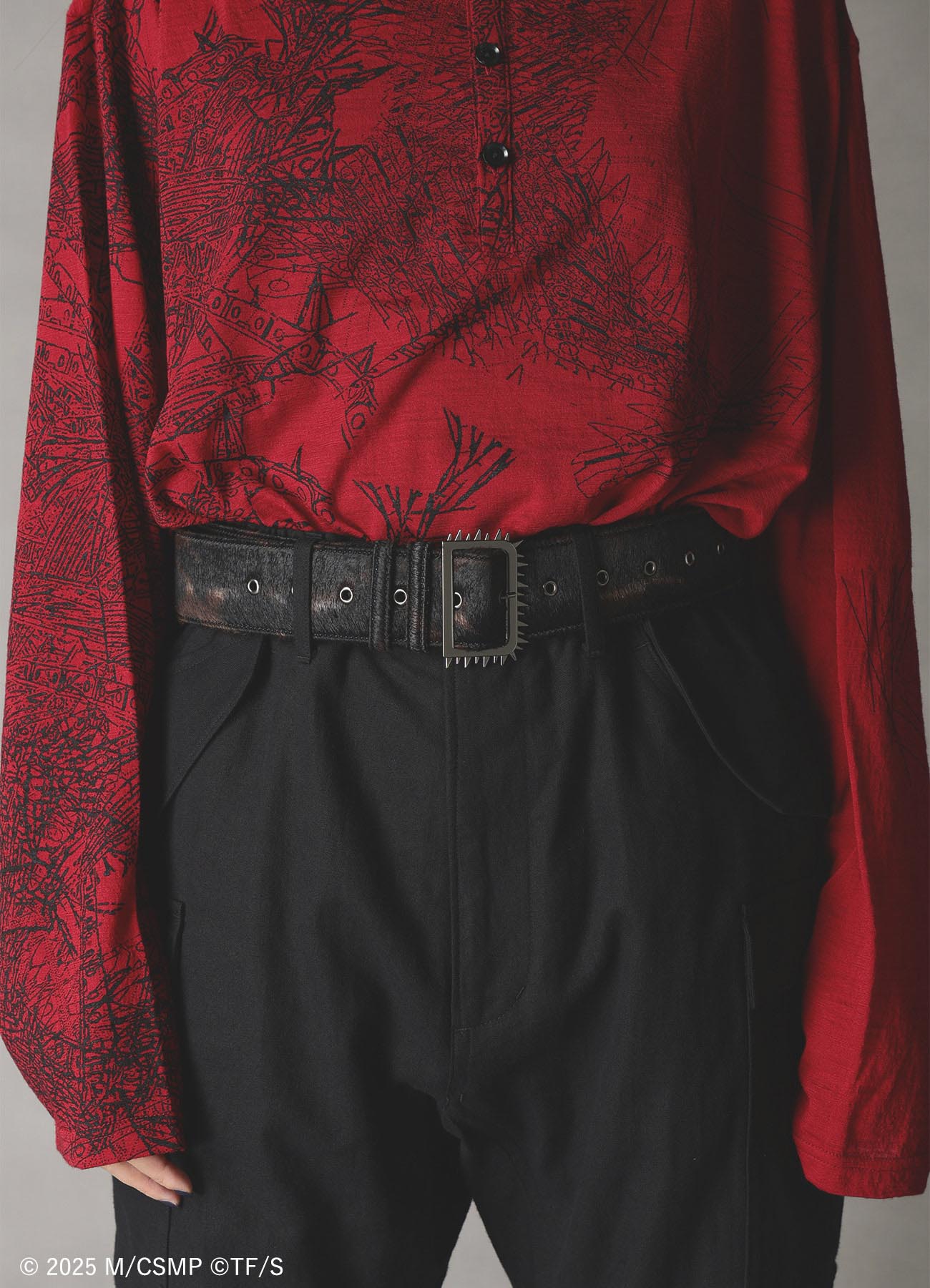 【Pre-Order】Ground Y×CHAINSAW MAN Collaborate Collection CHAINSAW HAIR CALF BELT