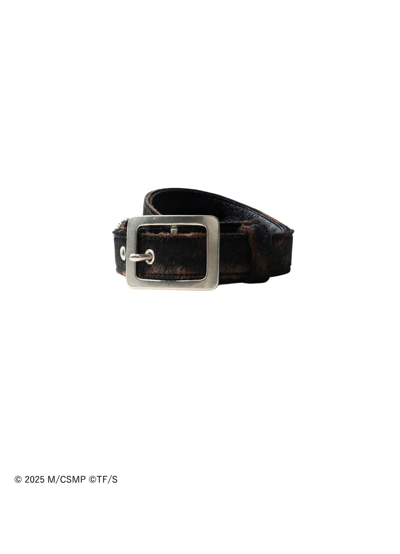【Pre-Order】Ground Y×CHAINSAW MAN Collaborate Collection CHAINSAW HAIR CALF BELT SLIM VER
