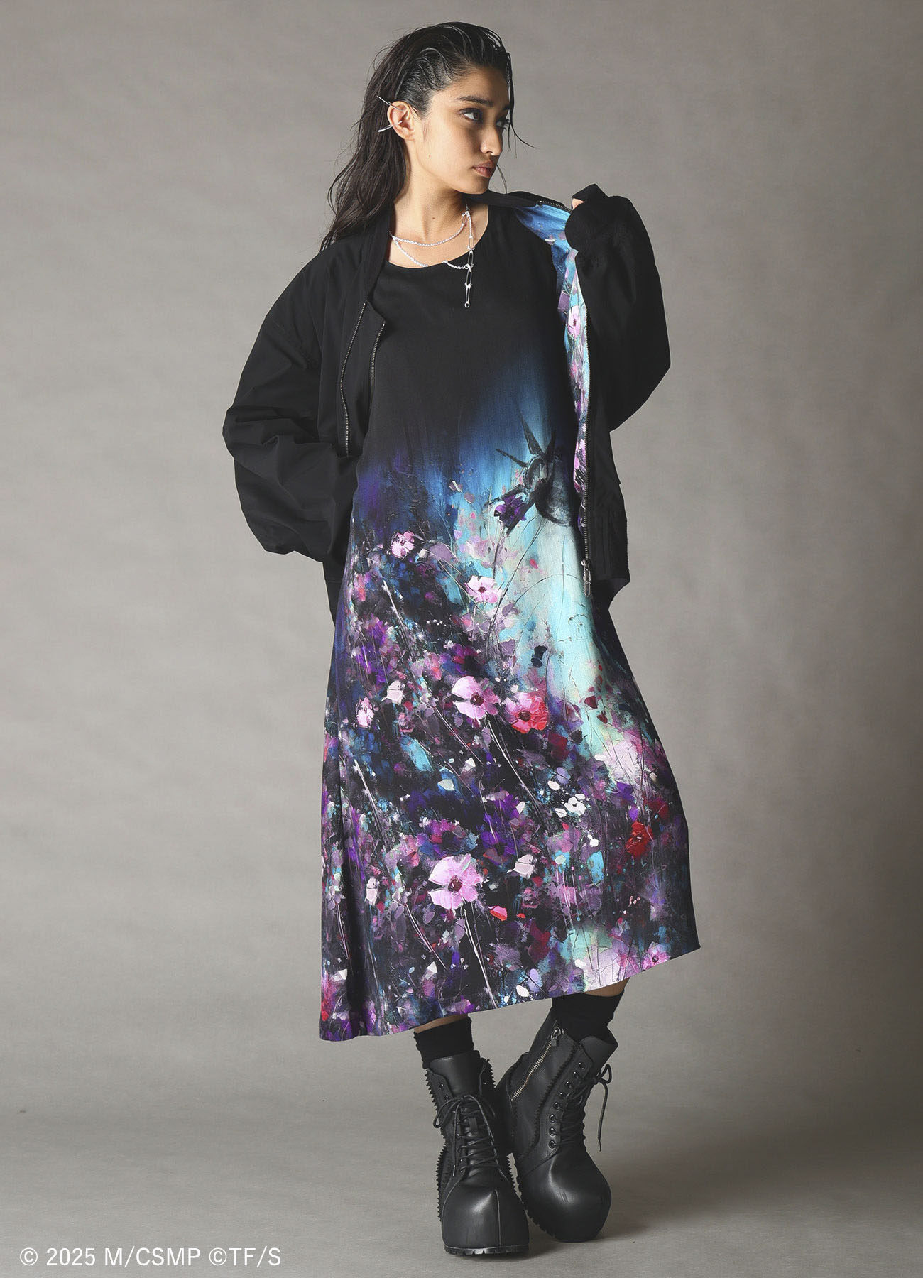 【Pre-Order】Ground Y×CHAINSAW MAN Collaborate Collection FLOWER AND BOMB REVERSIBLE BLOUSON