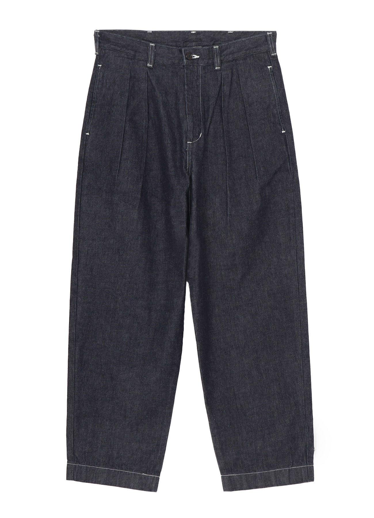 Ground Y×EDWIN 11oz INDIGO DENIM WIDE-TUCK PANTS WITH TAB DETAIL