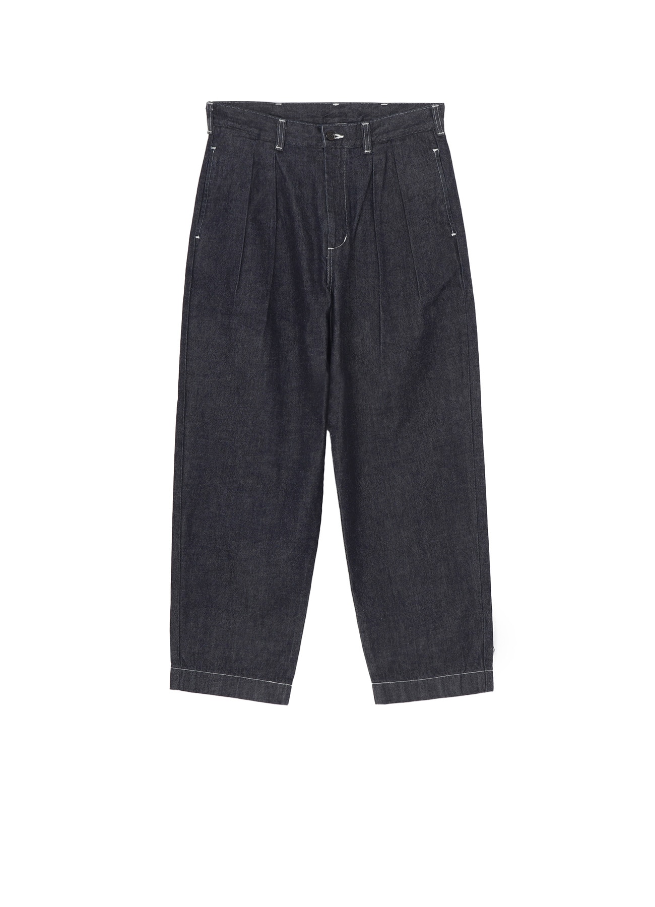 Ground Y×EDWIN 11oz INDIGO DENIM WIDE-TUCK PANTS WITH TAB DETAIL