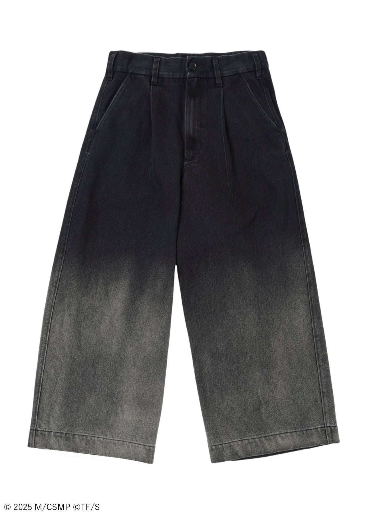 【Pre-Order】Ground Y×CHAINSAW MANCollaborate Collection BLEACH WASH CHAINSAW PANTS