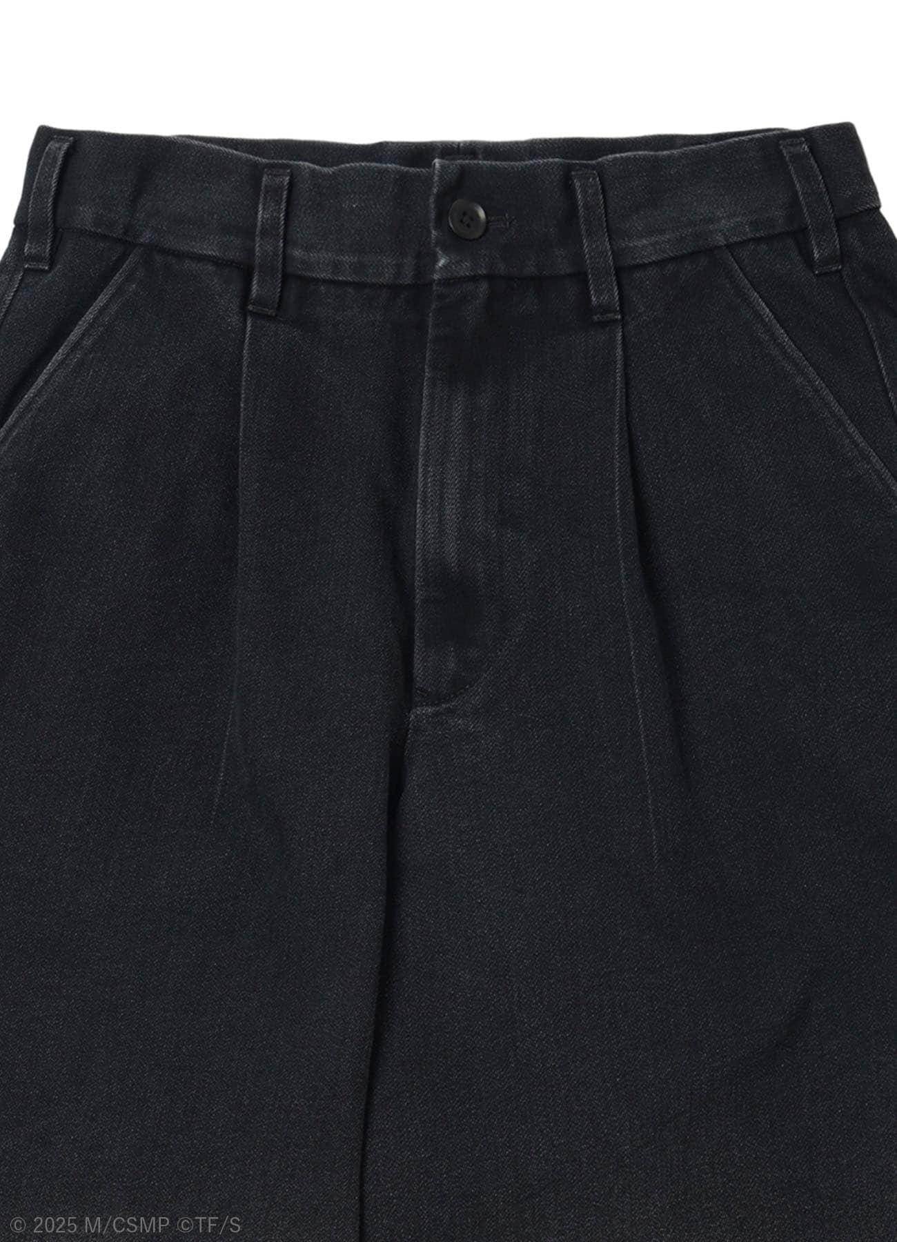 【Pre-Order】Ground Y×CHAINSAW MANCollaborate Collection BLEACH WASH CHAINSAW PANTS
