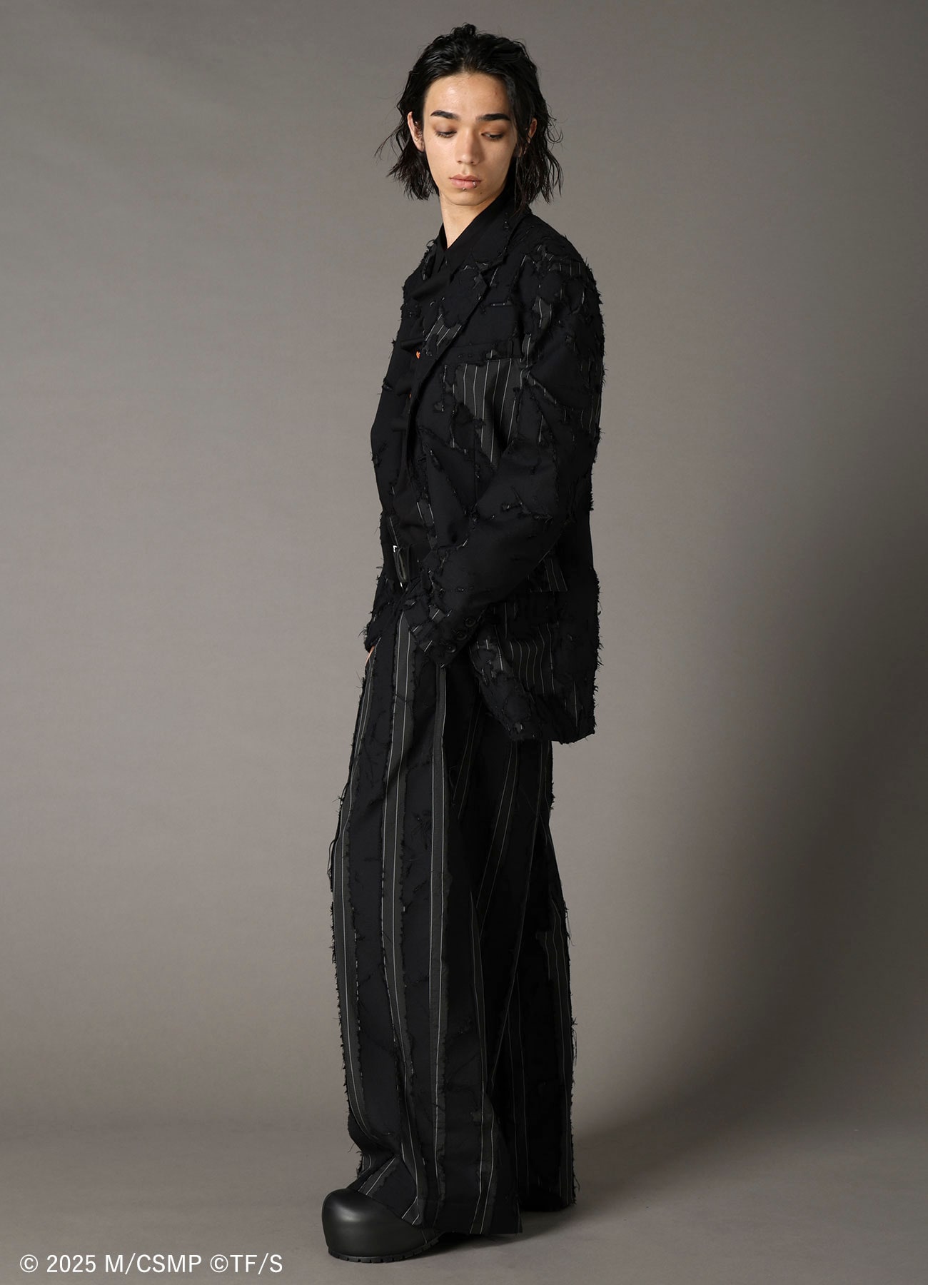 【Pre-Order】Ground Y×CHAINSAW MAN Collaborate Collection CHAINSAW OPAL FINISHING WIDE PANTS