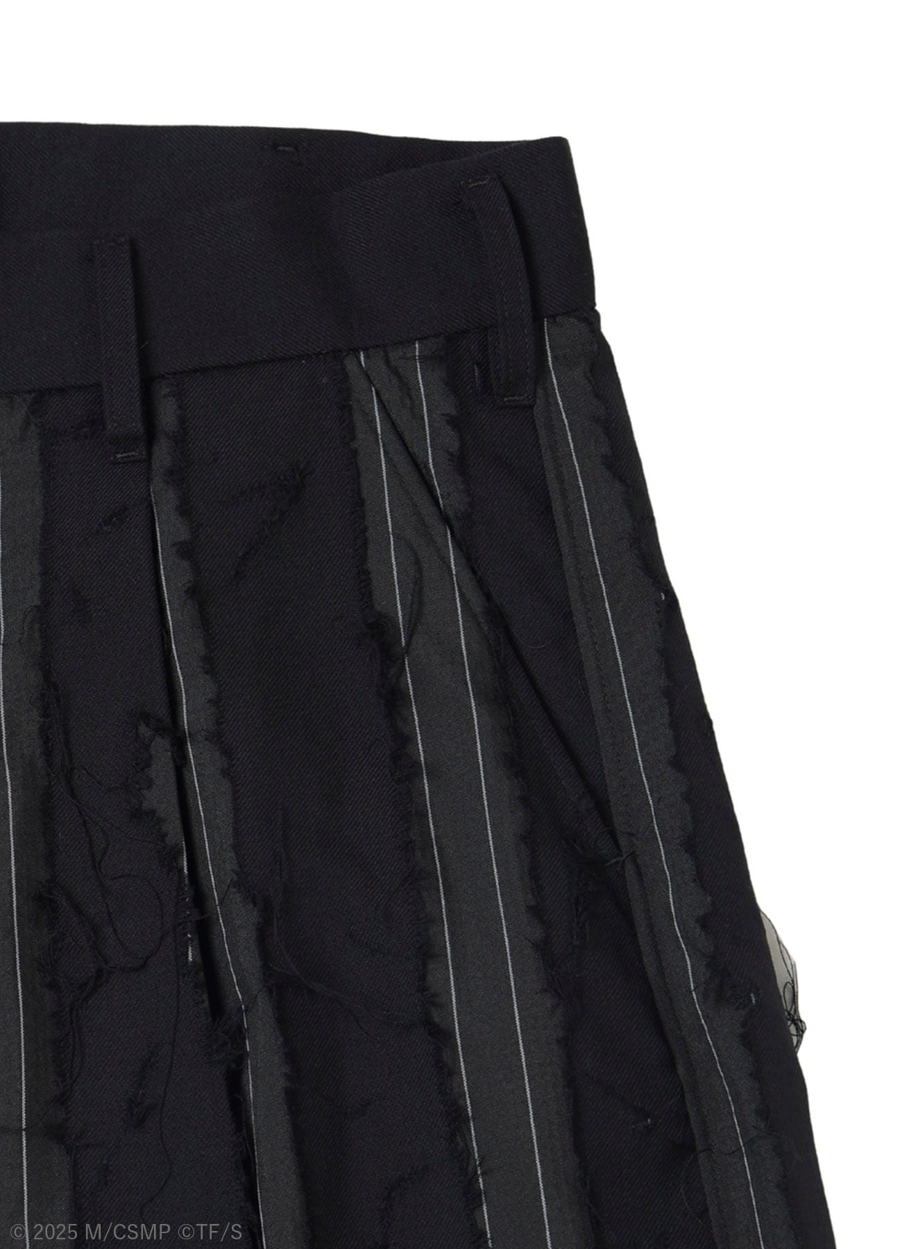 【Pre-Order】Ground Y×CHAINSAW MAN Collaborate Collection CHAINSAW OPAL FINISHING WIDE PANTS