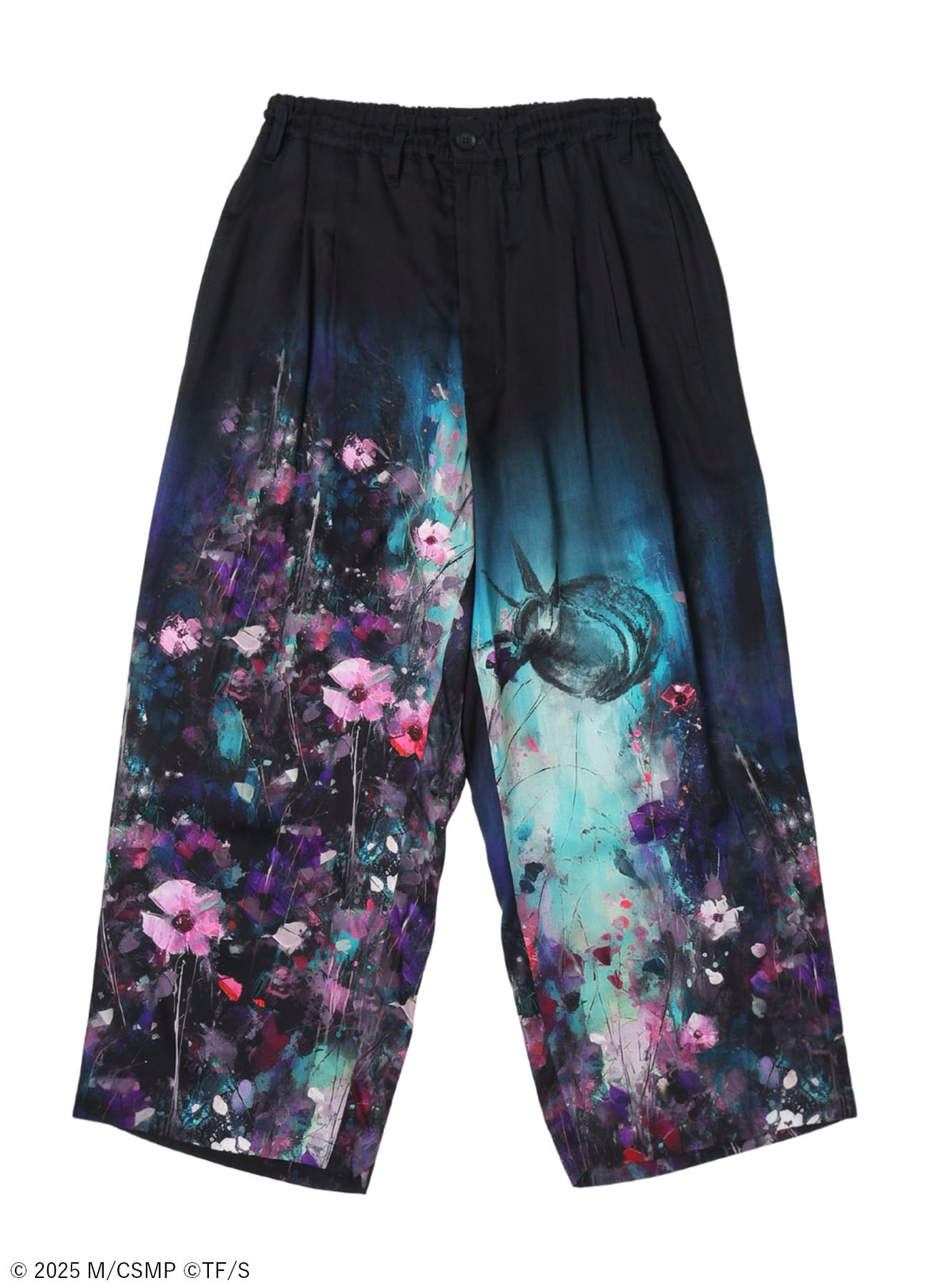 【Pre-Order】Ground Y×CHAINSAW MAN Collaborate Collection FLOWER AND BOMB GRAPHIC PANTS