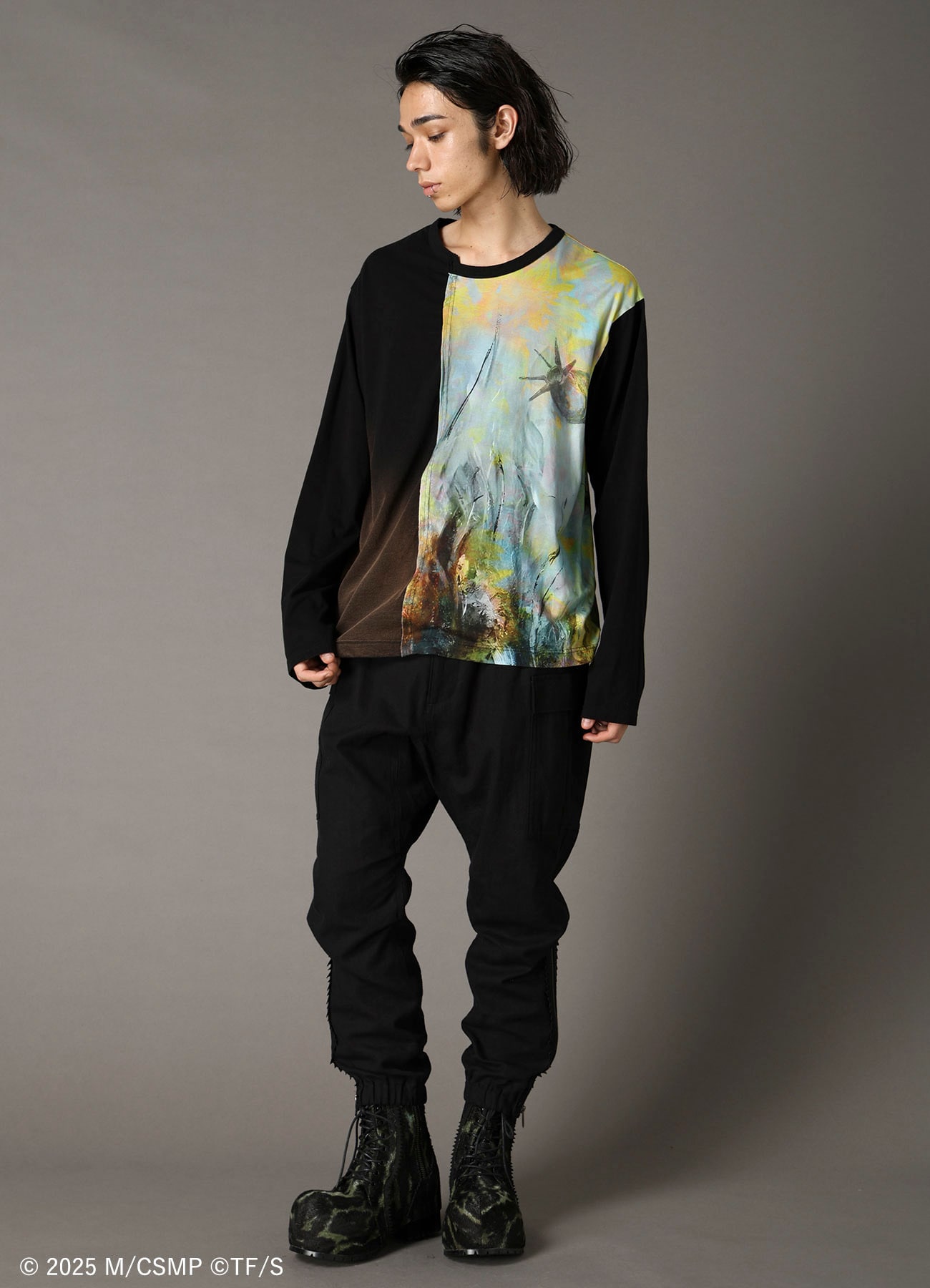 【Pre-Order】Ground Y×CHAINSAW MAN Collaborate Collection FLOWER AND BOMB SWITCHING T-SHIRT