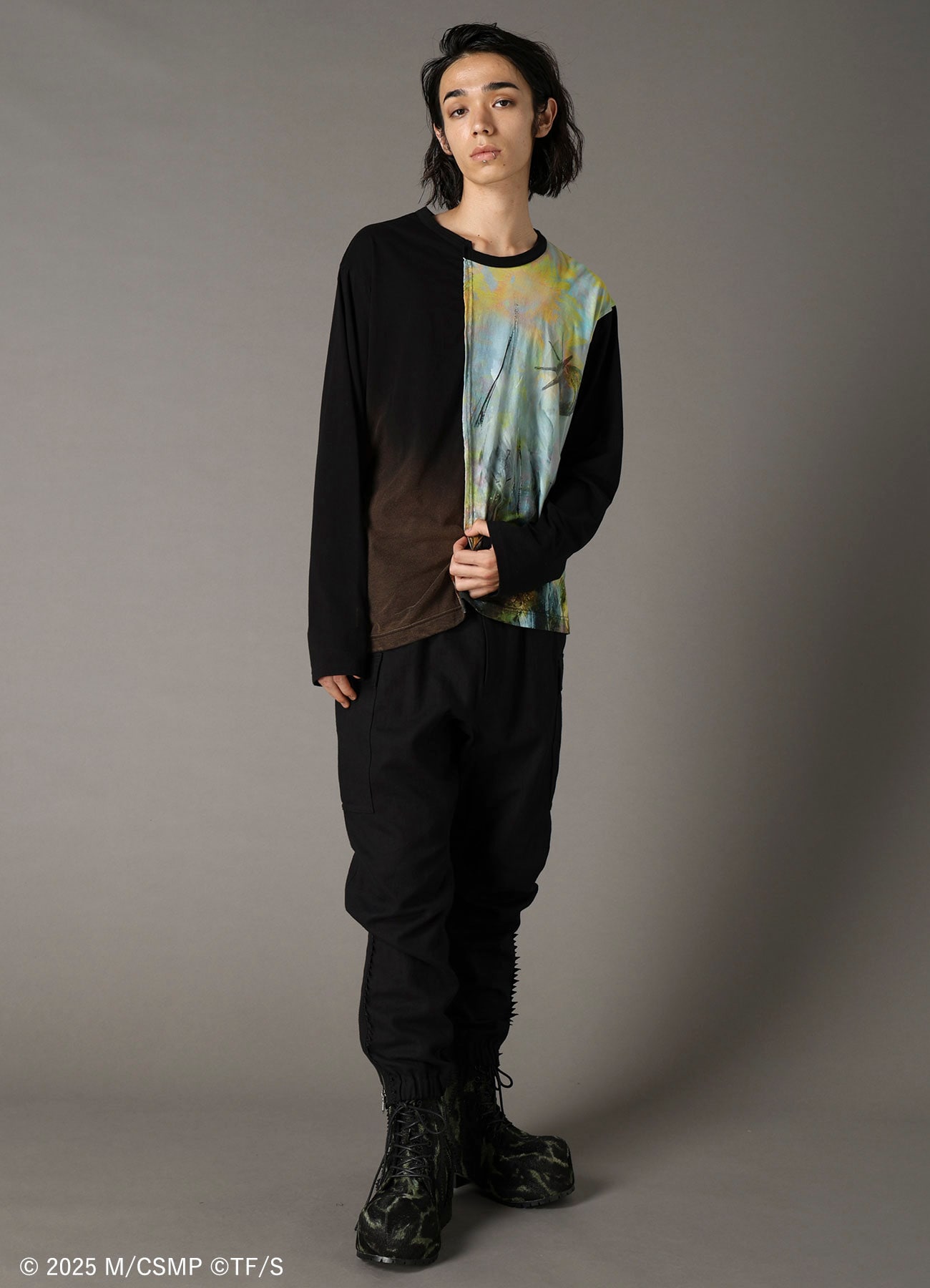【Pre-Order】Ground Y×CHAINSAW MAN Collaborate Collection FLOWER AND BOMB SWITCHING T-SHIRT