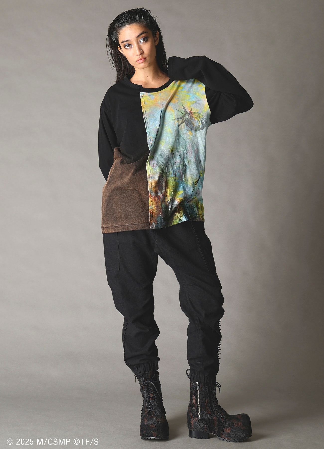 【Pre-Order】Ground Y×CHAINSAW MAN Collaborate Collection FLOWER AND BOMB SWITCHING T-SHIRT