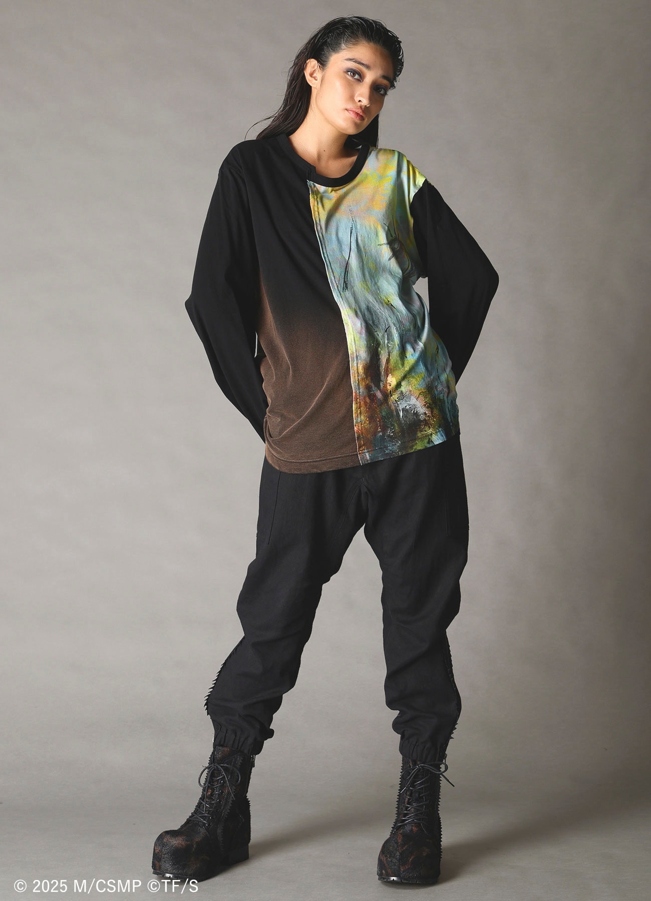【Pre-Order】Ground Y×CHAINSAW MAN Collaborate Collection FLOWER AND BOMB SWITCHING T-SHIRT