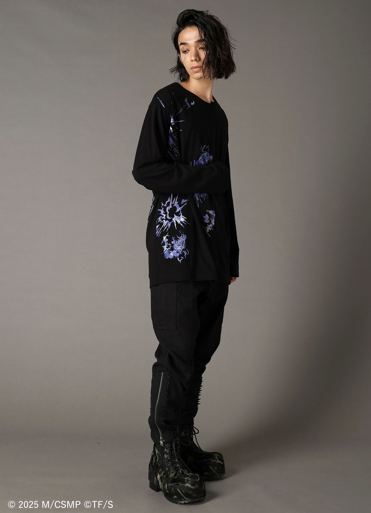 【Pre-Order】Ground Y×CHAINSAW MAN Collaborate Collection EXPLOSION REZE SWITCHING T-SHIRT