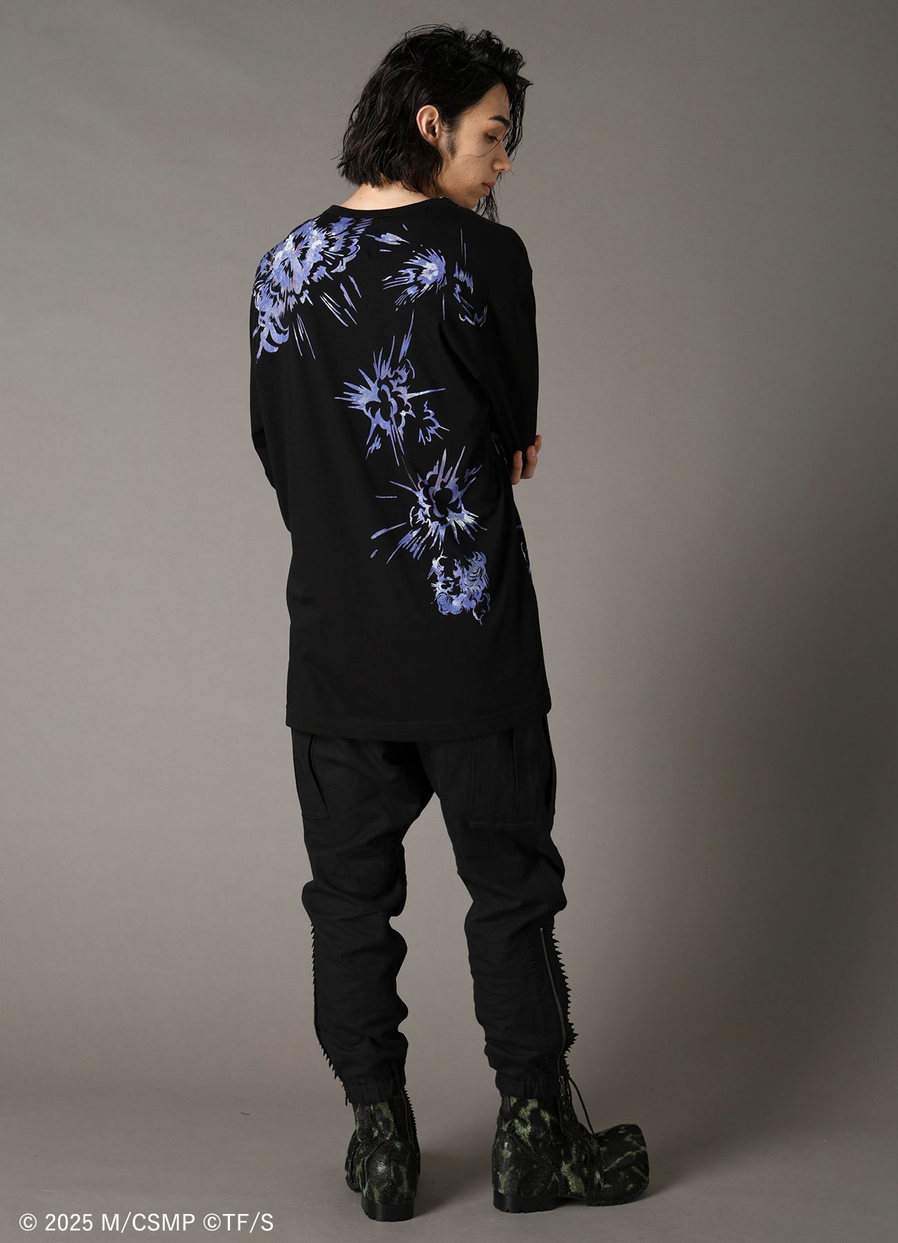 【Pre-Order】Ground Y×CHAINSAW MAN Collaborate Collection EXPLOSION REZE SWITCHING T-SHIRT